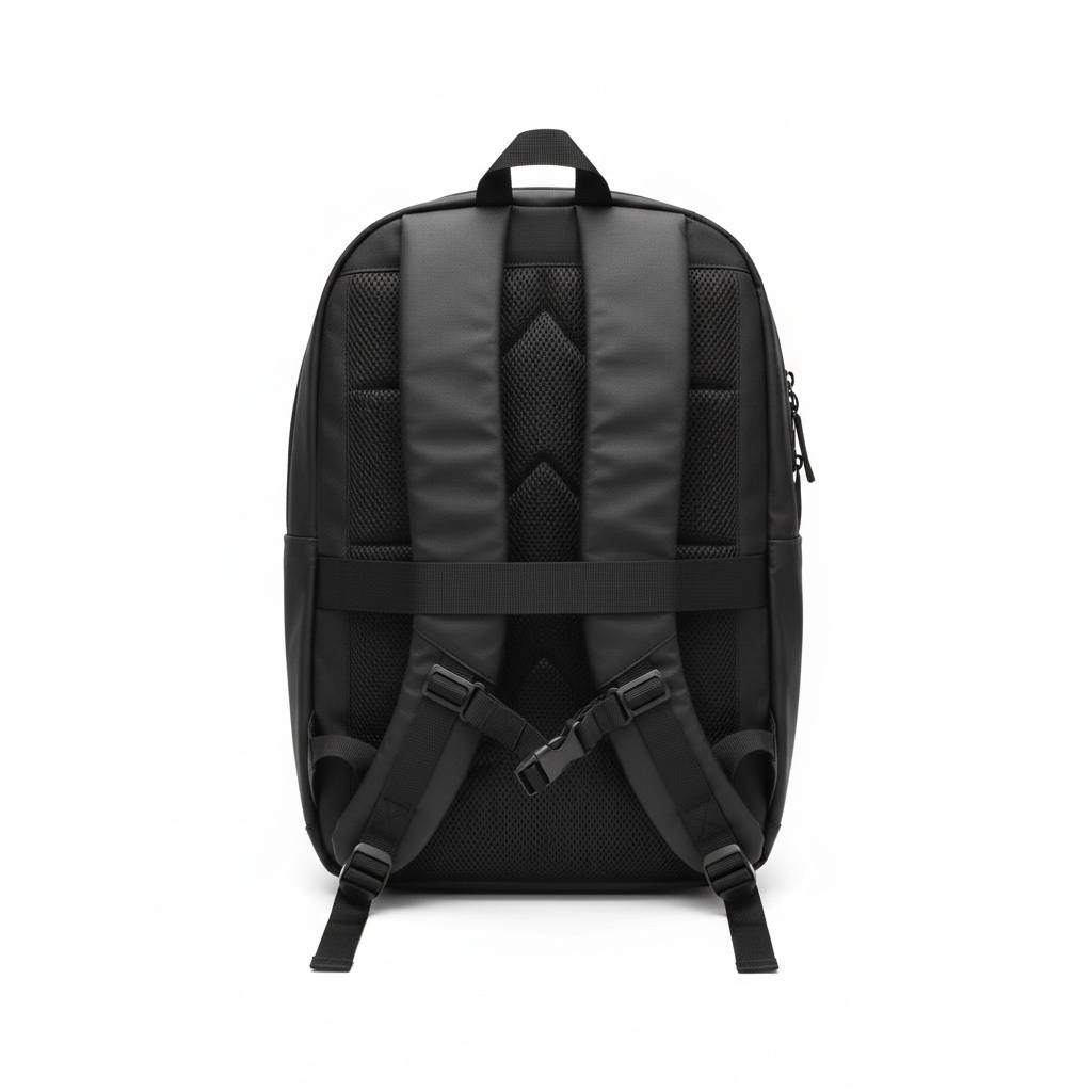 HUGO Black Backpack with Red Logo 🔴 | Modern Urban Everyday Bag