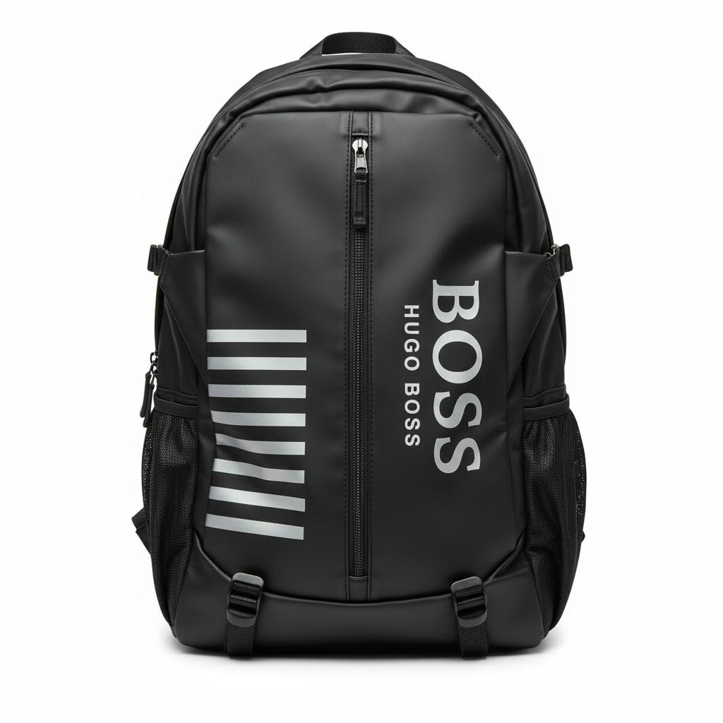 HUGO BOSS Black Sport Backpack 🖤 | Statement Logo Travel & Daily Bag
