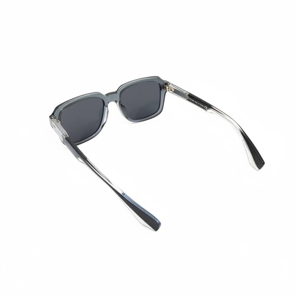 CARTIER Transparent Grey Sunglasses 🔥 | Modern Frame with Blue Lenses