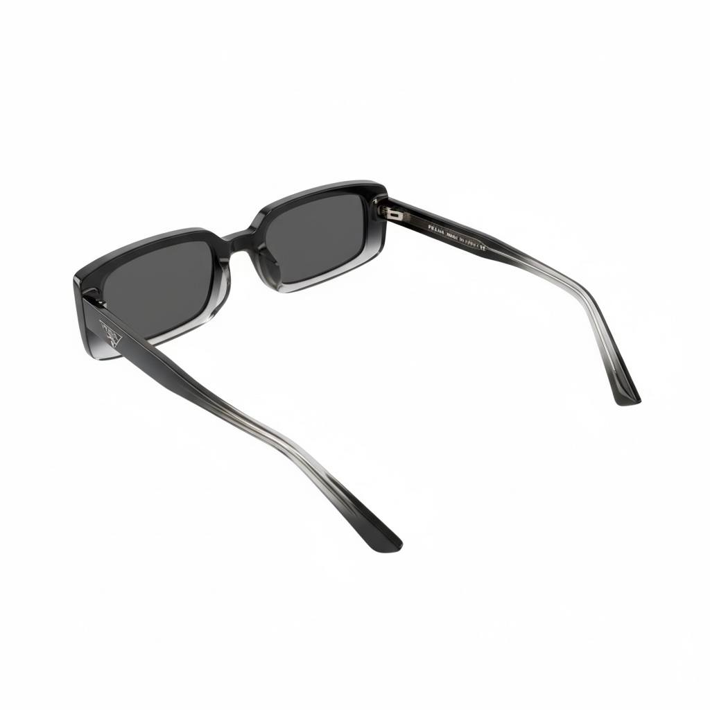 Prada Black & Grey Gradient Square Sunglasses 🕶️ | Luxury Statement Frame