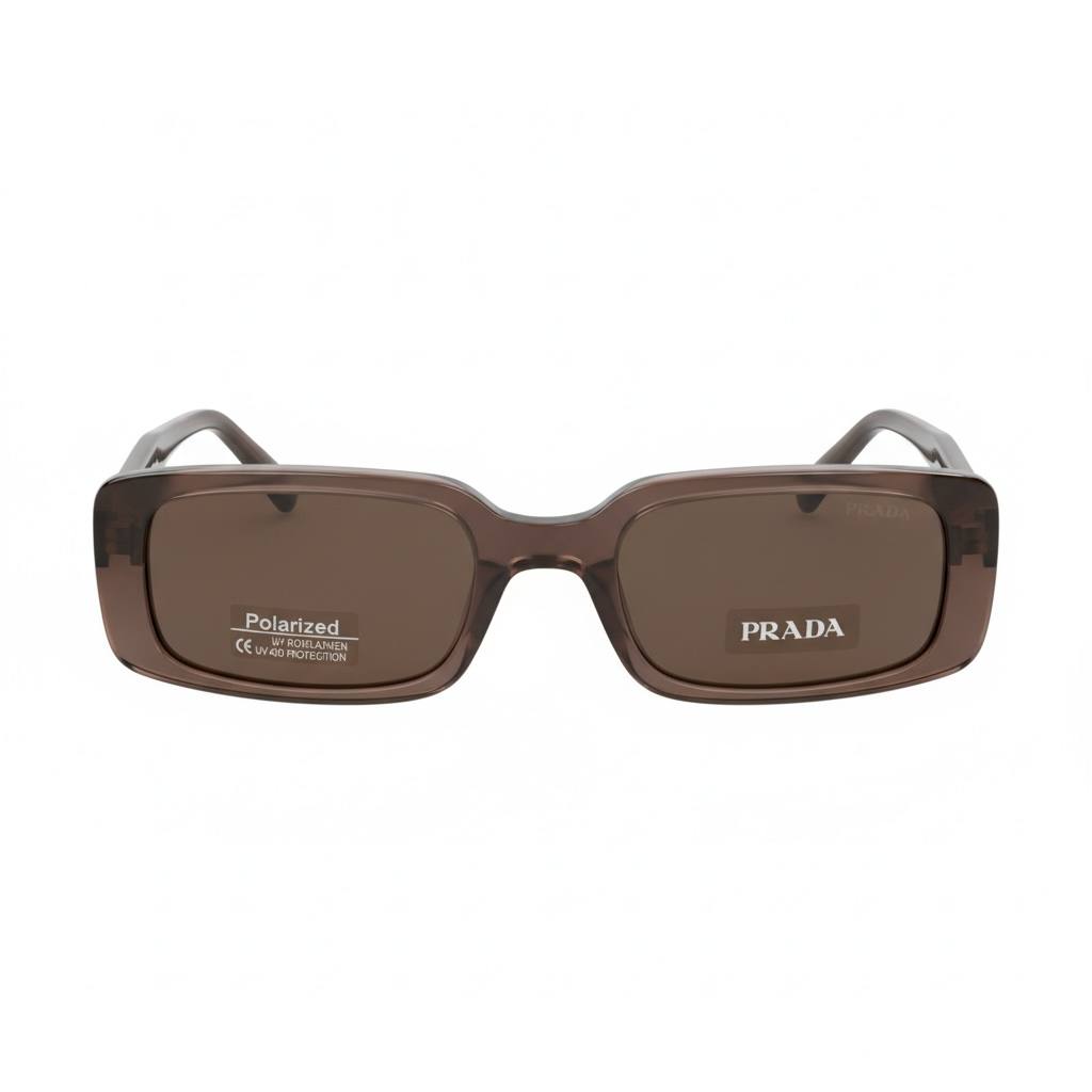 Prada Brown Gradient Sunglasses 🤎 | Elegant Rectangle Luxury Eyewear