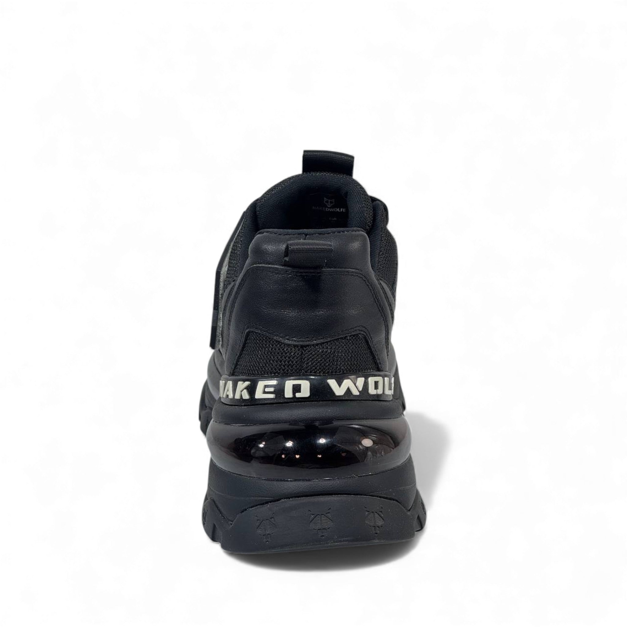 ⚡ Naked Wolfe All-Black Chunky Sneakers – Bold Power Street Luxe 👟
