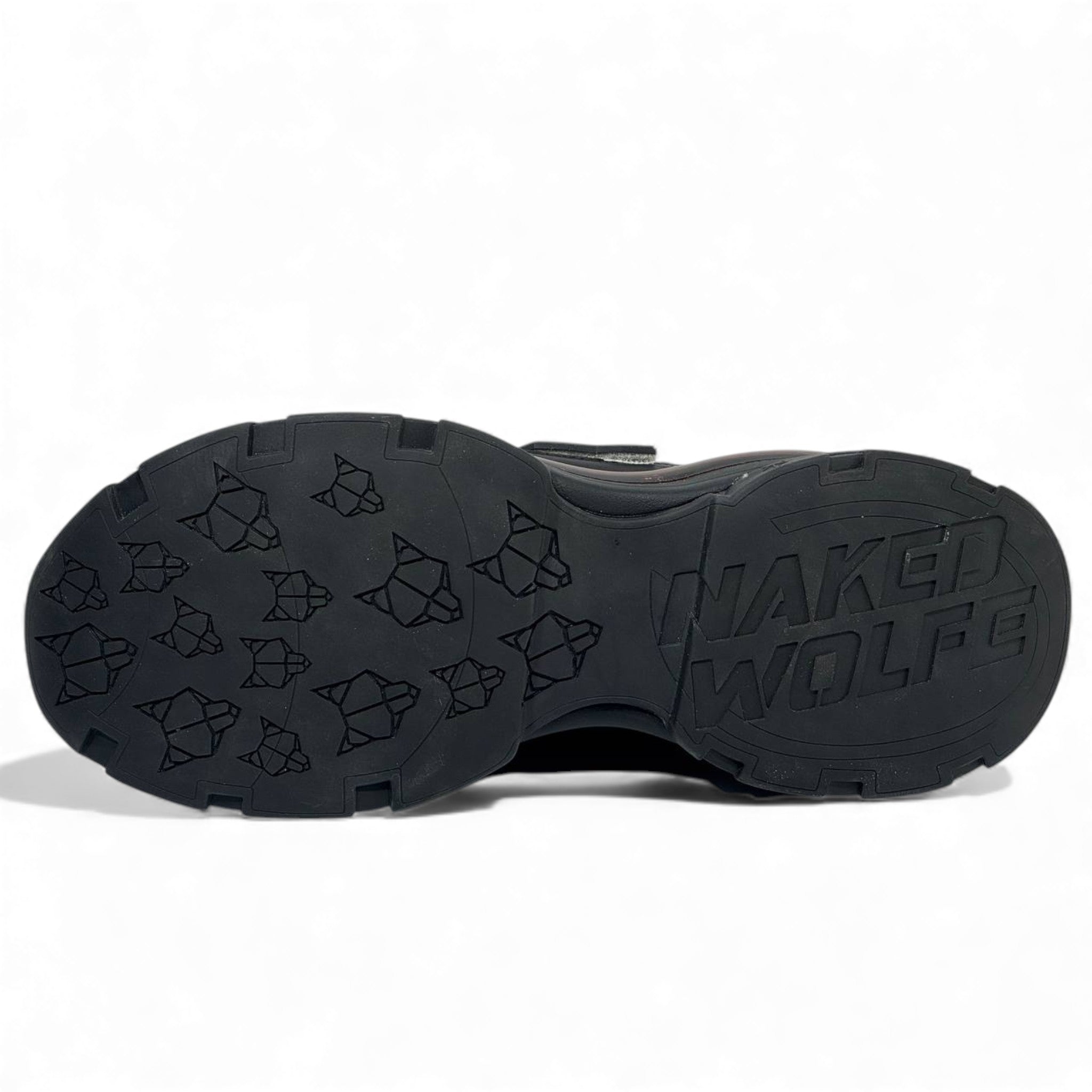 ⚡ Naked Wolfe All-Black Chunky Sneakers – Bold Power Street Luxe 👟