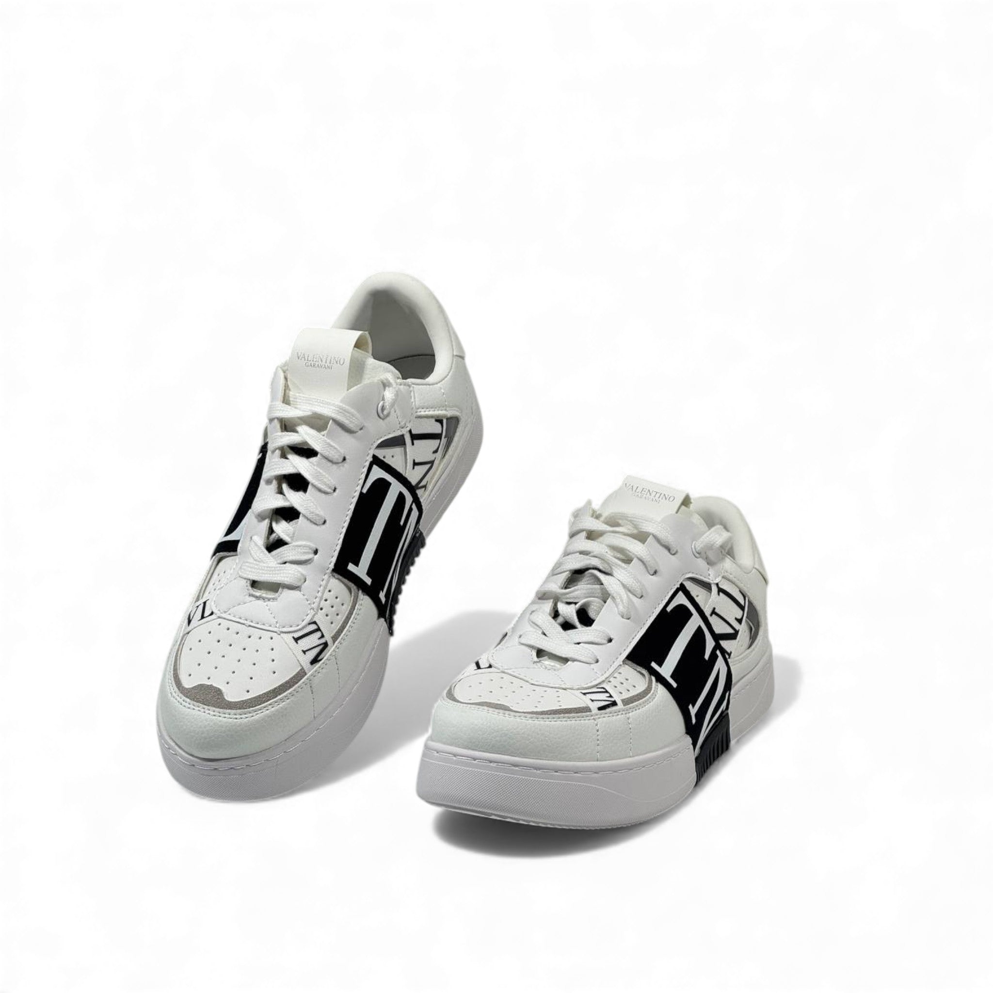 🤍 Valentino Garavani VL7N White & Black Sneakers – Modern Luxury Redefined 👟