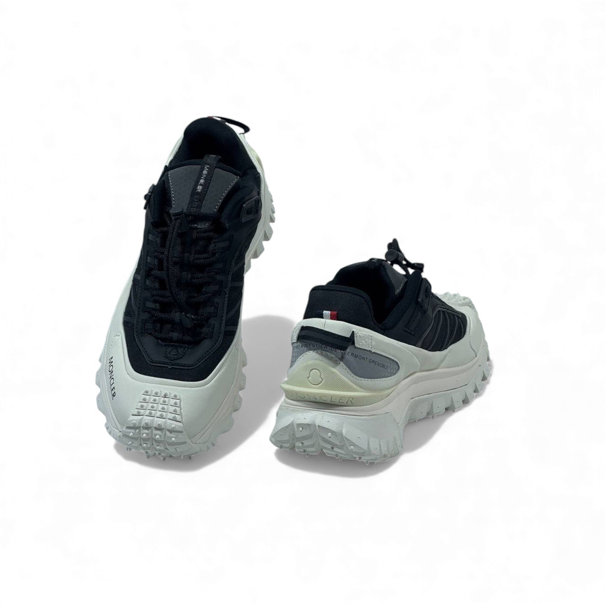 ⚫ Moncler Trailgrip Black & White Sneakers – Luxury Meets Performance 👟