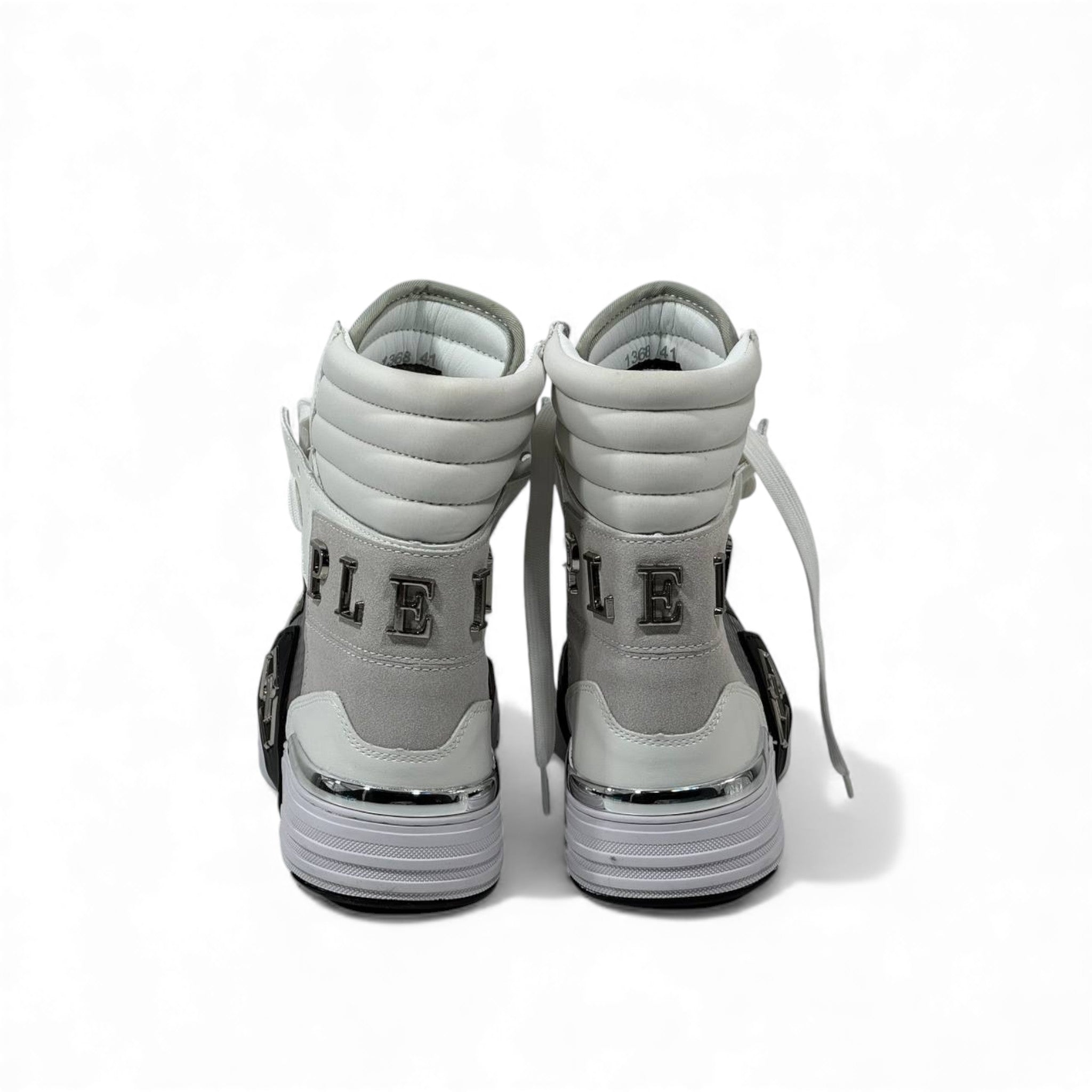 ⚪ Philipp Plein High-Top “78” Sneakers – Fearless Luxury Street Power 👟