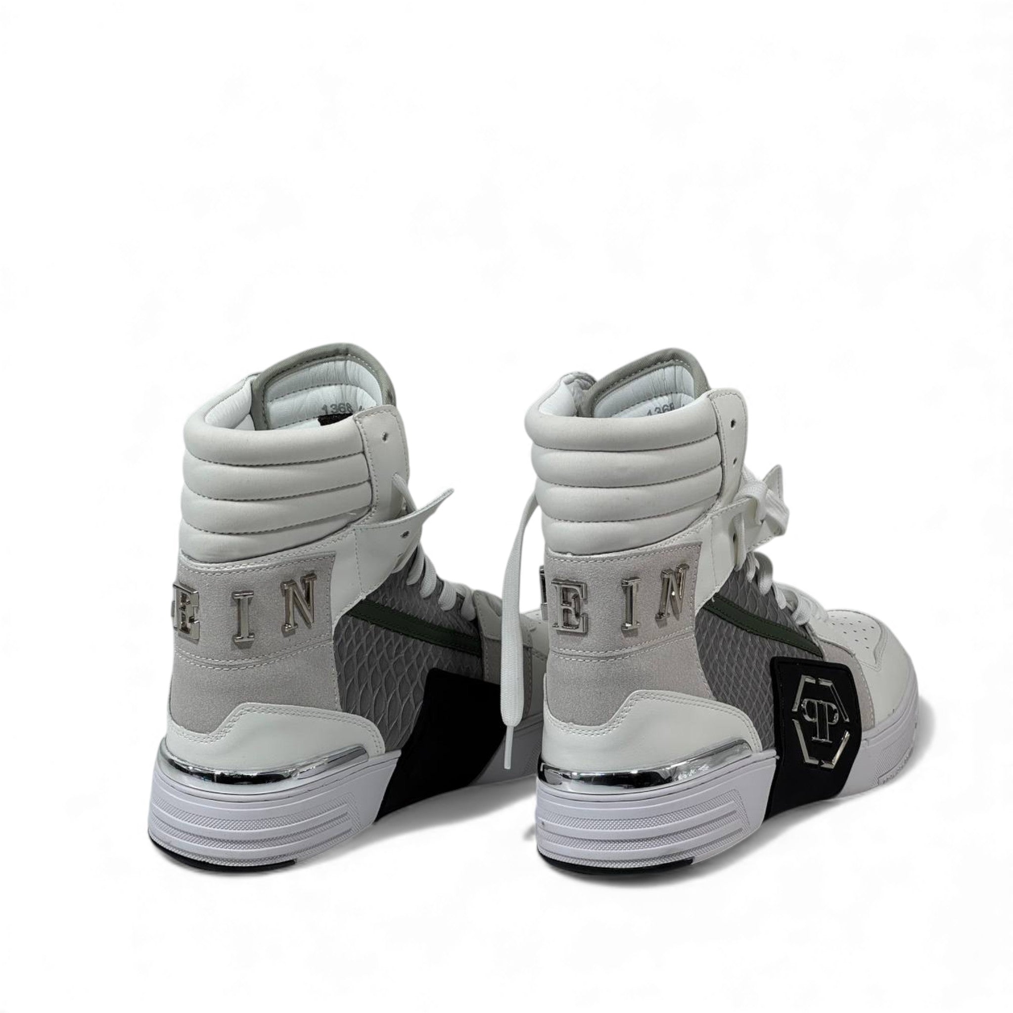 ⚪ Philipp Plein High-Top “78” Sneakers – Fearless Luxury Street Power 👟