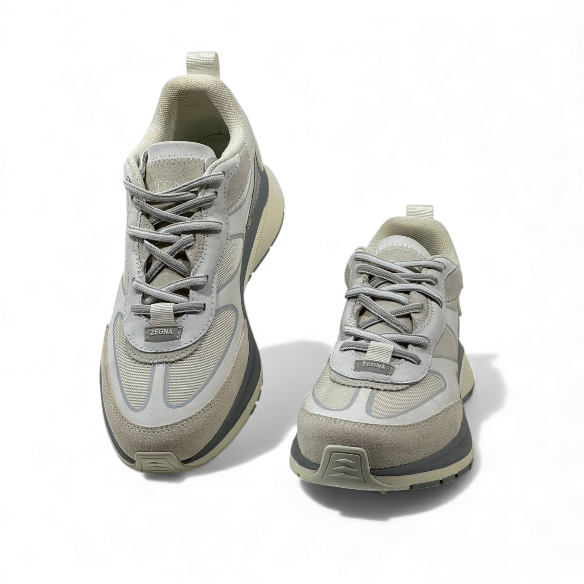 🤍 Zegna Beige Active Sneakers – Subtle Luxury, Effortless Motion 👟