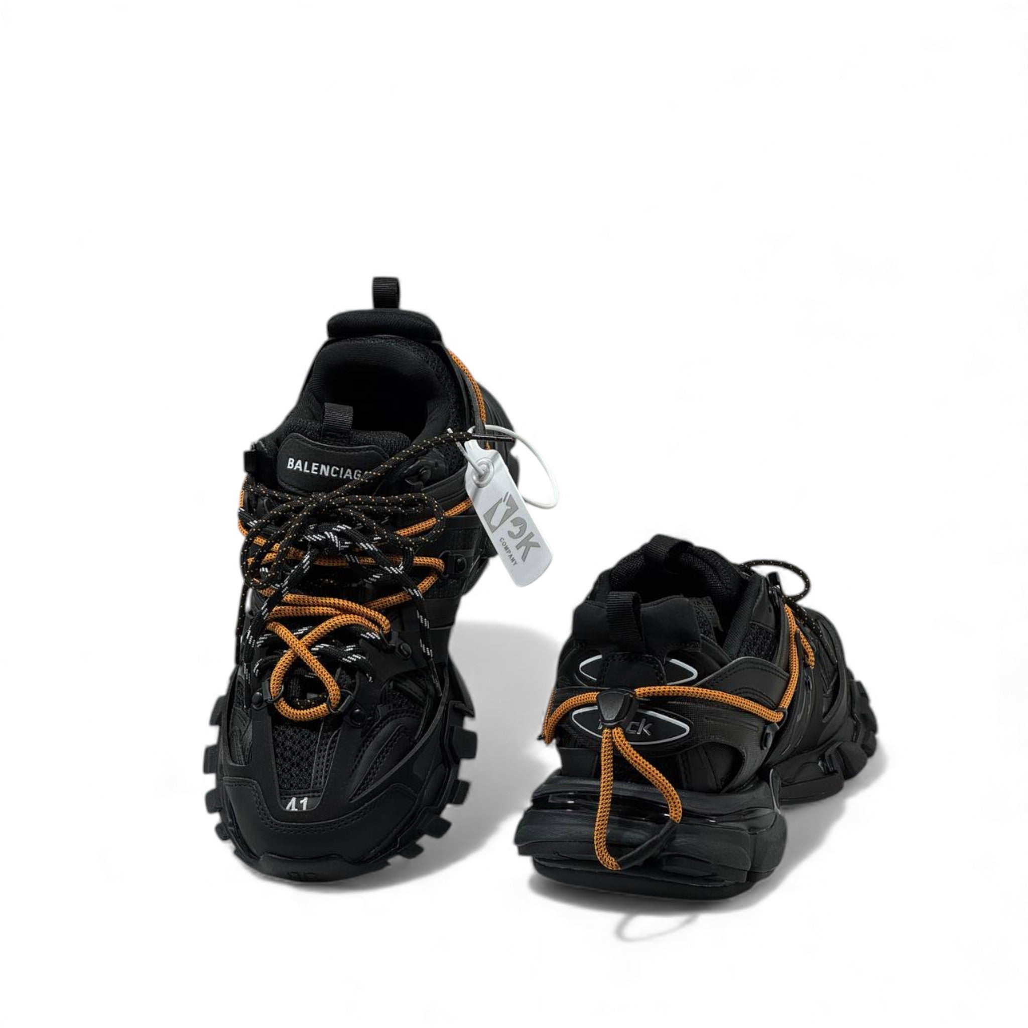 🖤 Balenciaga Track 2 Black & Orange Sneakers – Future Meets Function ⚡