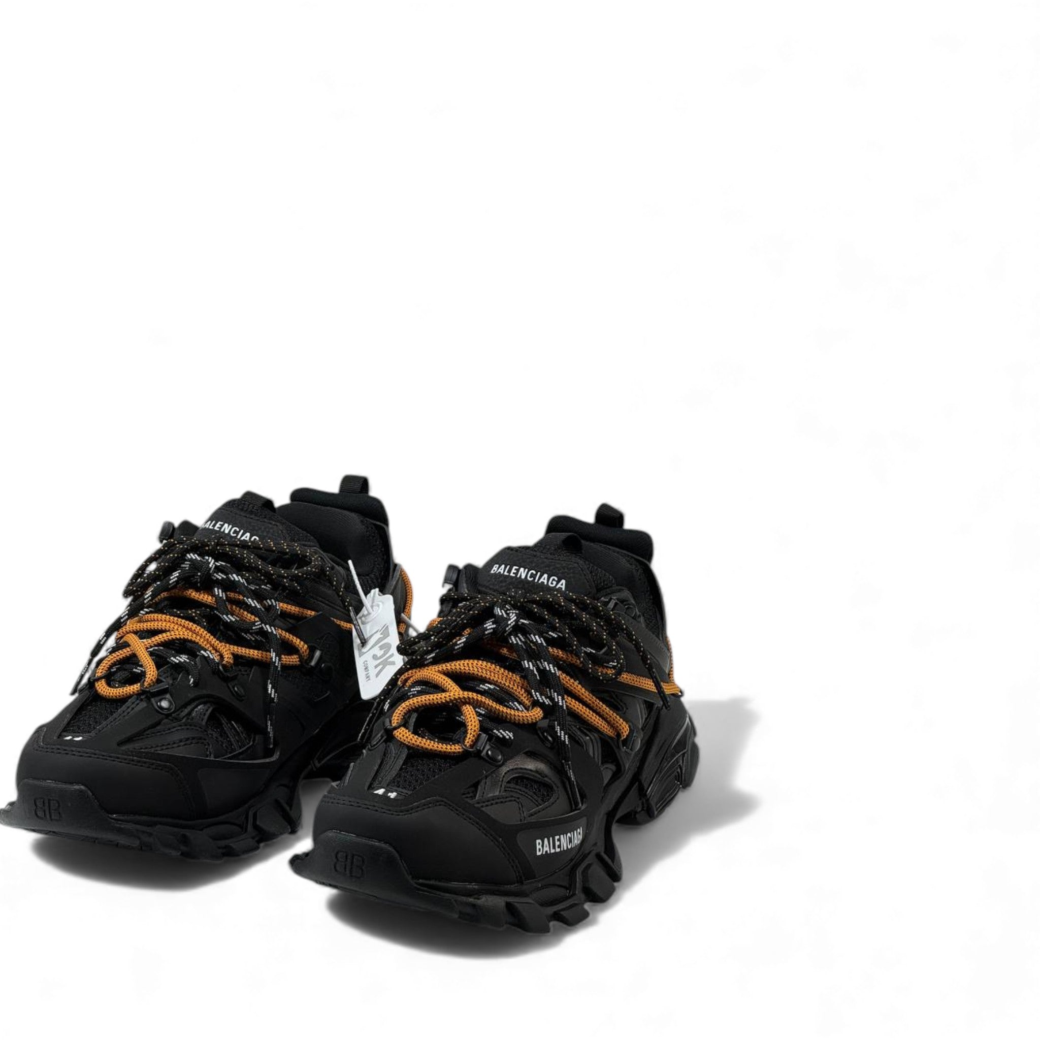 🖤 Balenciaga Track 2 Black & Orange Sneakers – Future Meets Function ⚡