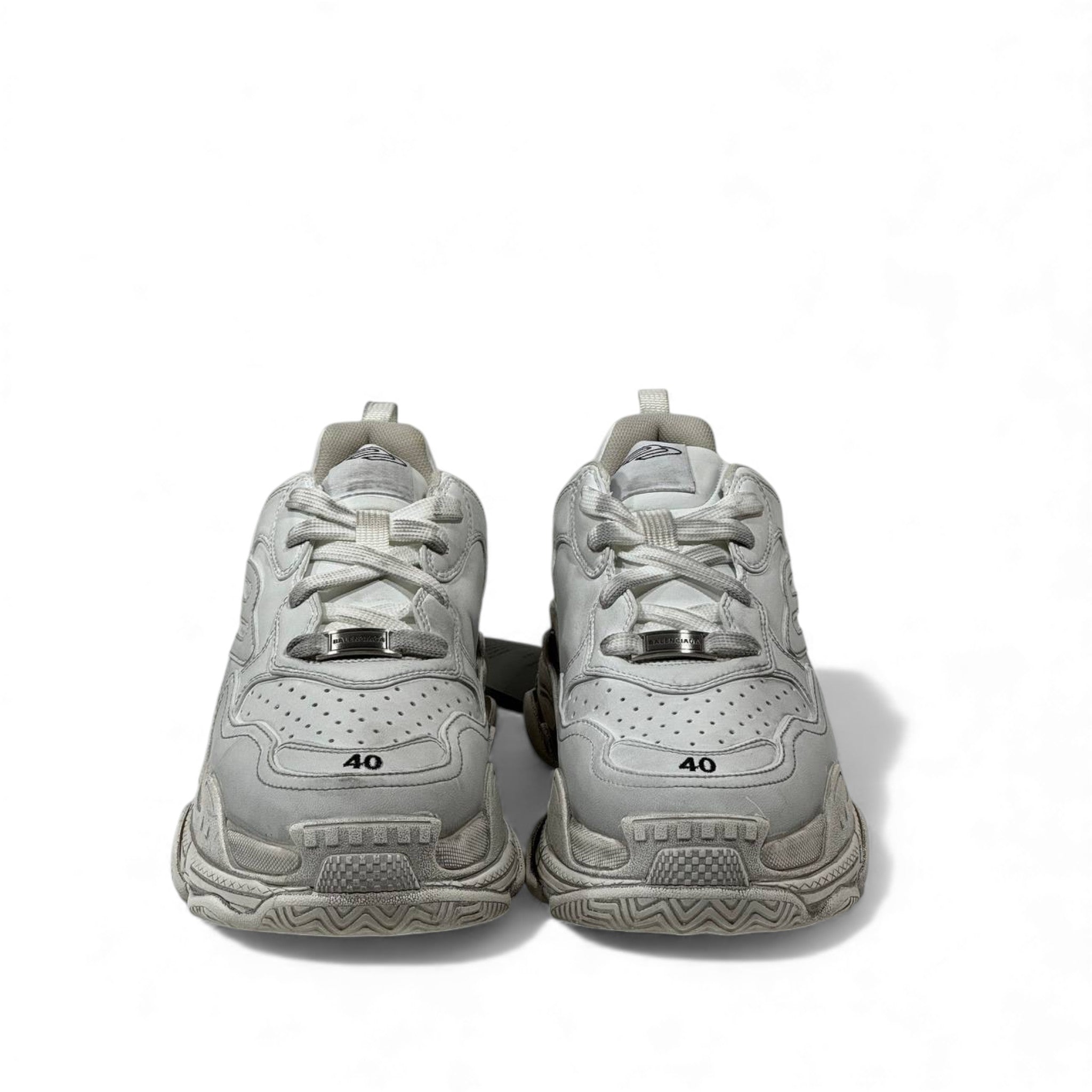Balenciaga Triple S – White Monolith Edition 👟