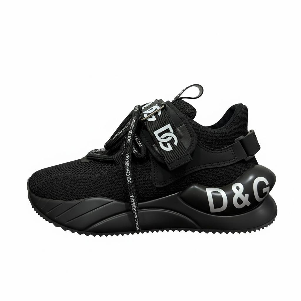 Dolce & Gabbana Black Logo Sneakers 🖤🔥 | Luxury Streetwear Statement 👟✨