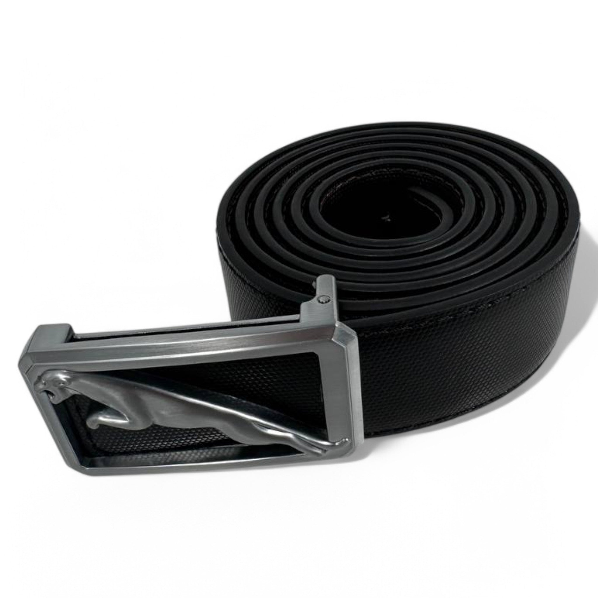 Sleek Panther Buckle Belt