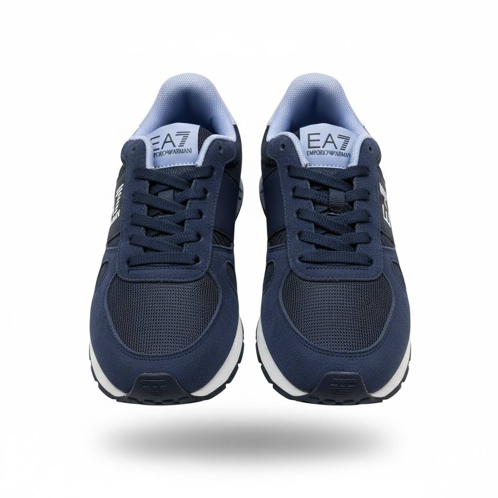 EA7 Emporio Armani Navy Blue Sneakers 💙👟 | Sporty Luxury Everyday Comfort 🔥✨