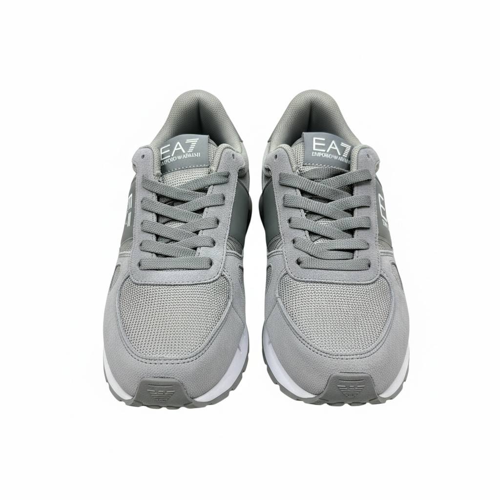 EA7 Emporio Armani Grey Sneakers 🩶👟 | Minimal Sport Luxury 🔥✨