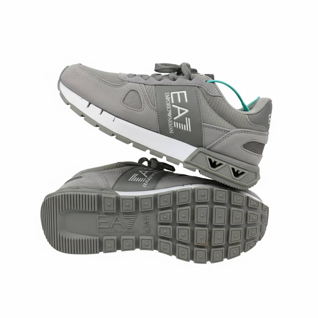EA7 Emporio Armani Grey Sneakers 🩶👟 | Minimal Sport Luxury 🔥✨