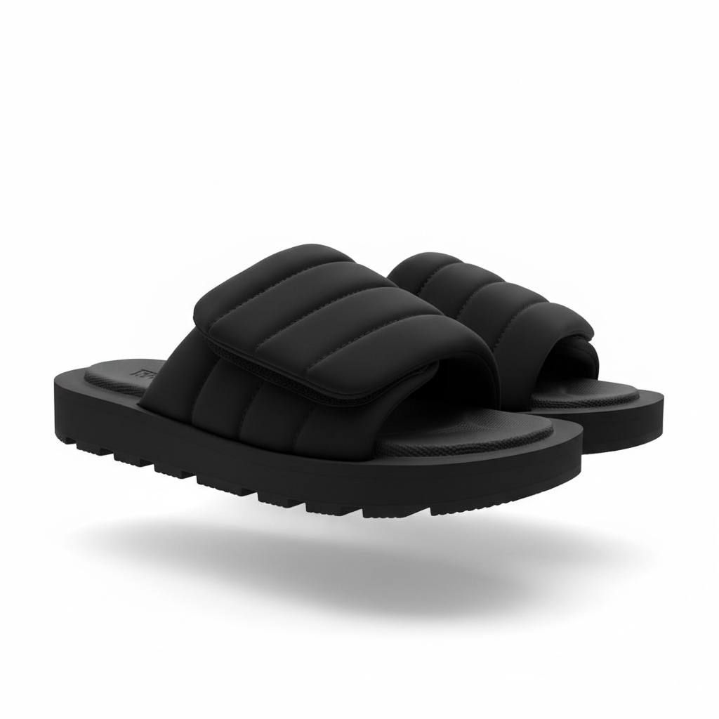 ZARA Black Padded Slides 🖤👣 | Minimal Everyday Comfort 🔥✨