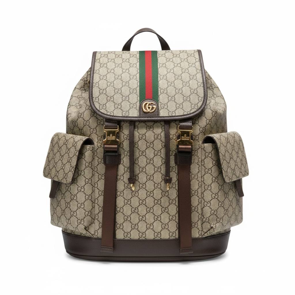 Gucci GG Supreme Monogram Backpack 🎒✨ | Classic Luxury Travel Essential 🔥👑