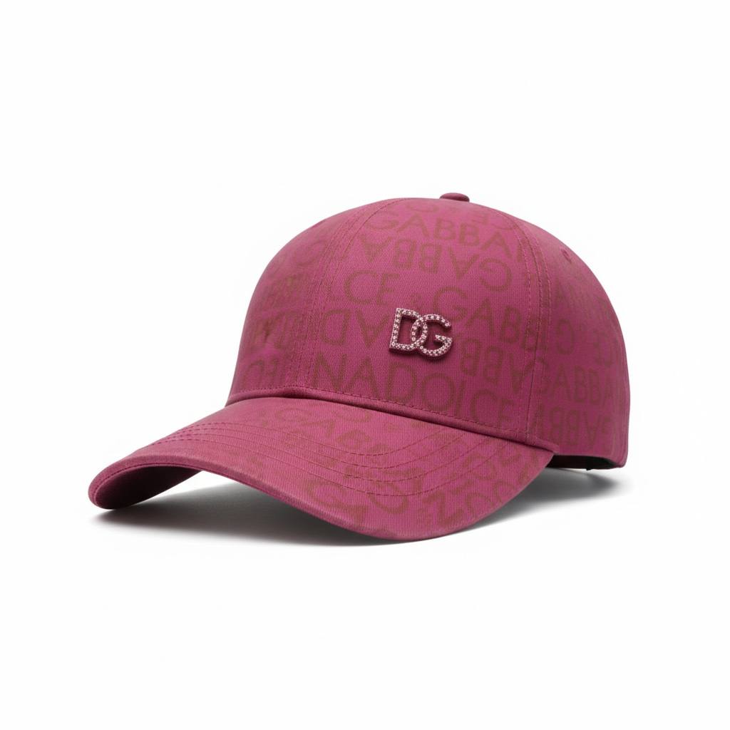 Dolce & Gabbana Monogram Burgundy Cap 🧢✨ | Luxury Everyday Icon