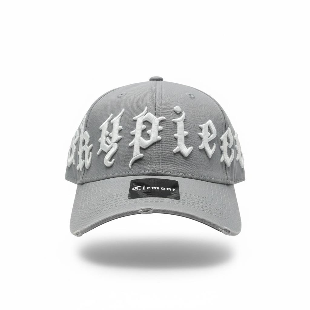 New Era Grey Gothic Logo Cap 🩶🧢 | Clean Street Icon