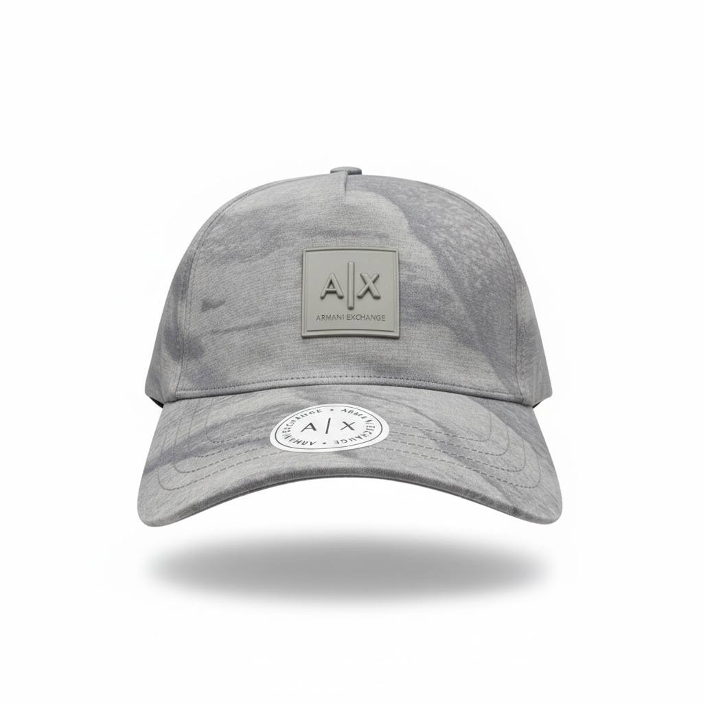 Armani Exchange AX Grey Logo Cap 🩶✨ | Modern Minimal Statement