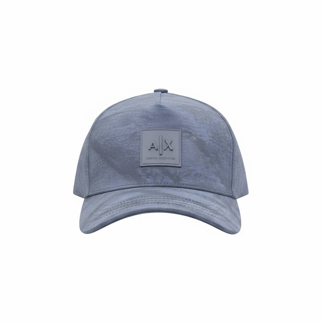 Armani Exchange AX Steel Blue Logo Cap 🔵✨ | Refined Everyday Essential