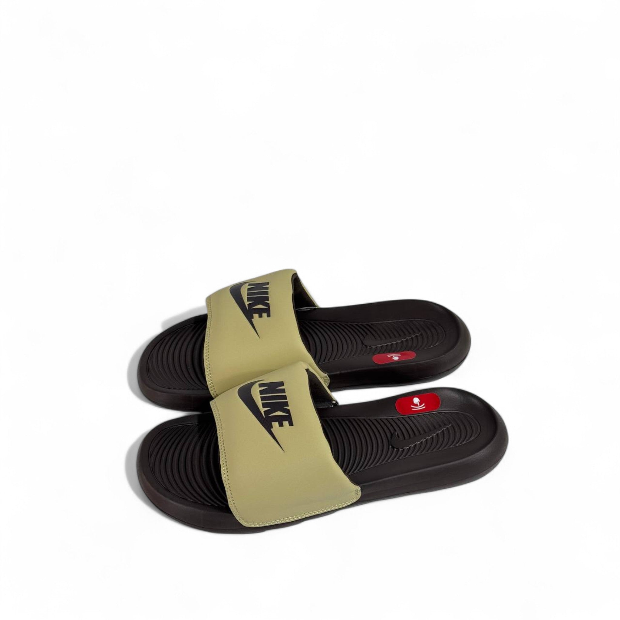 🌿 Nike Tech Olive Green Men’s Slides | Sporty Comfort & Modern Style