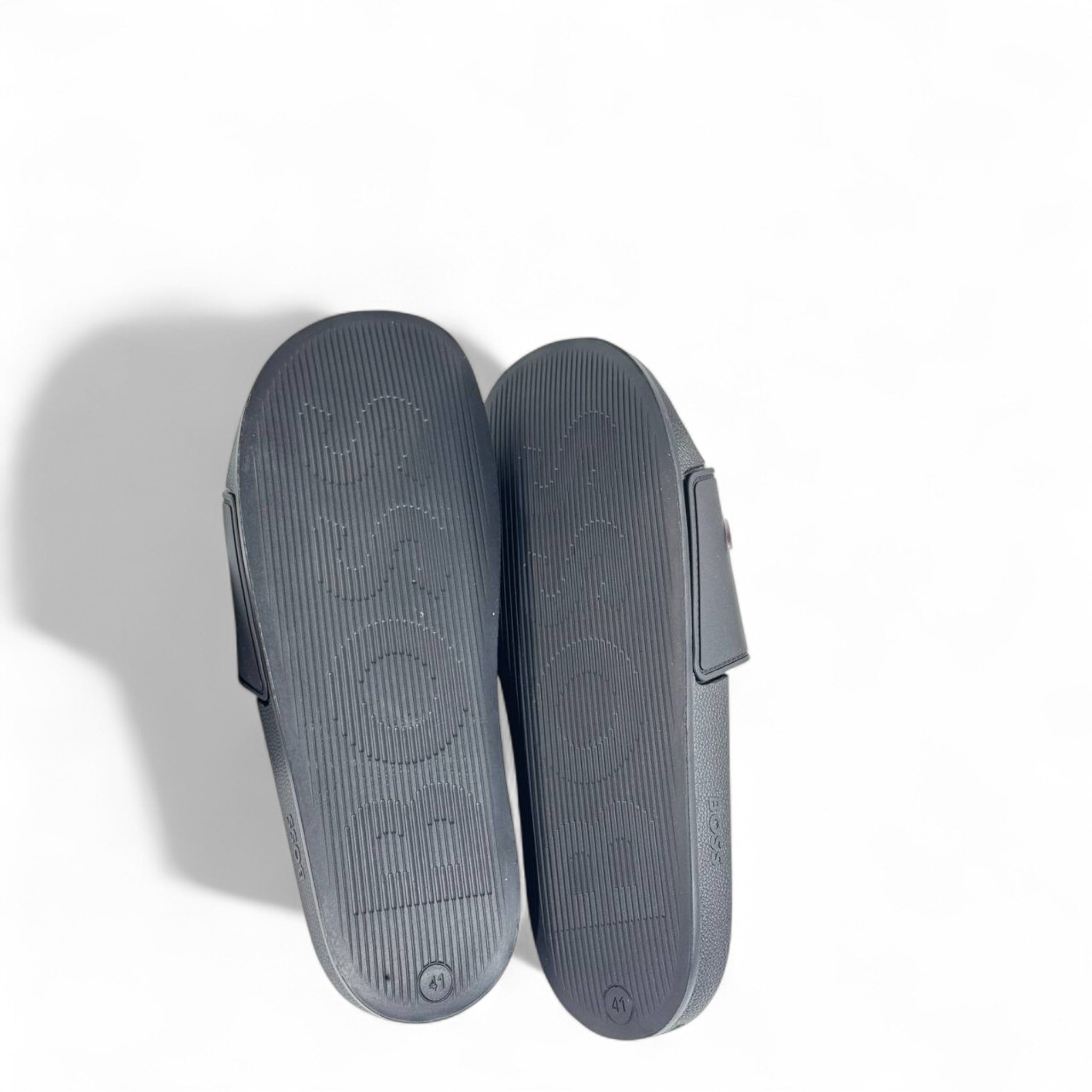 🖤 BOSS Black Slides | Multicolor Logo Comfort & Modern Luxury