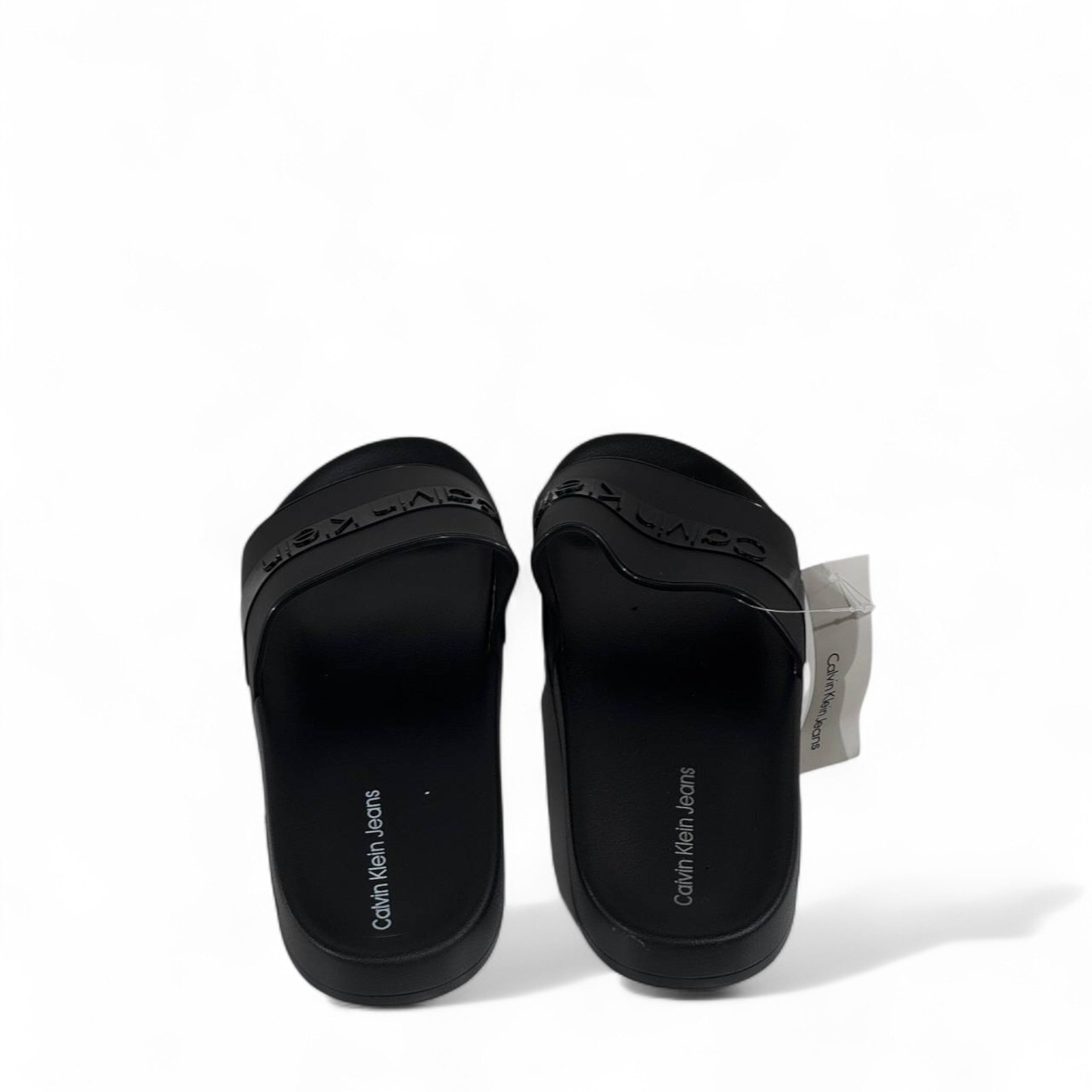 🖤 Calvin Klein Triple Black Slides | Sleek All-Black Luxury