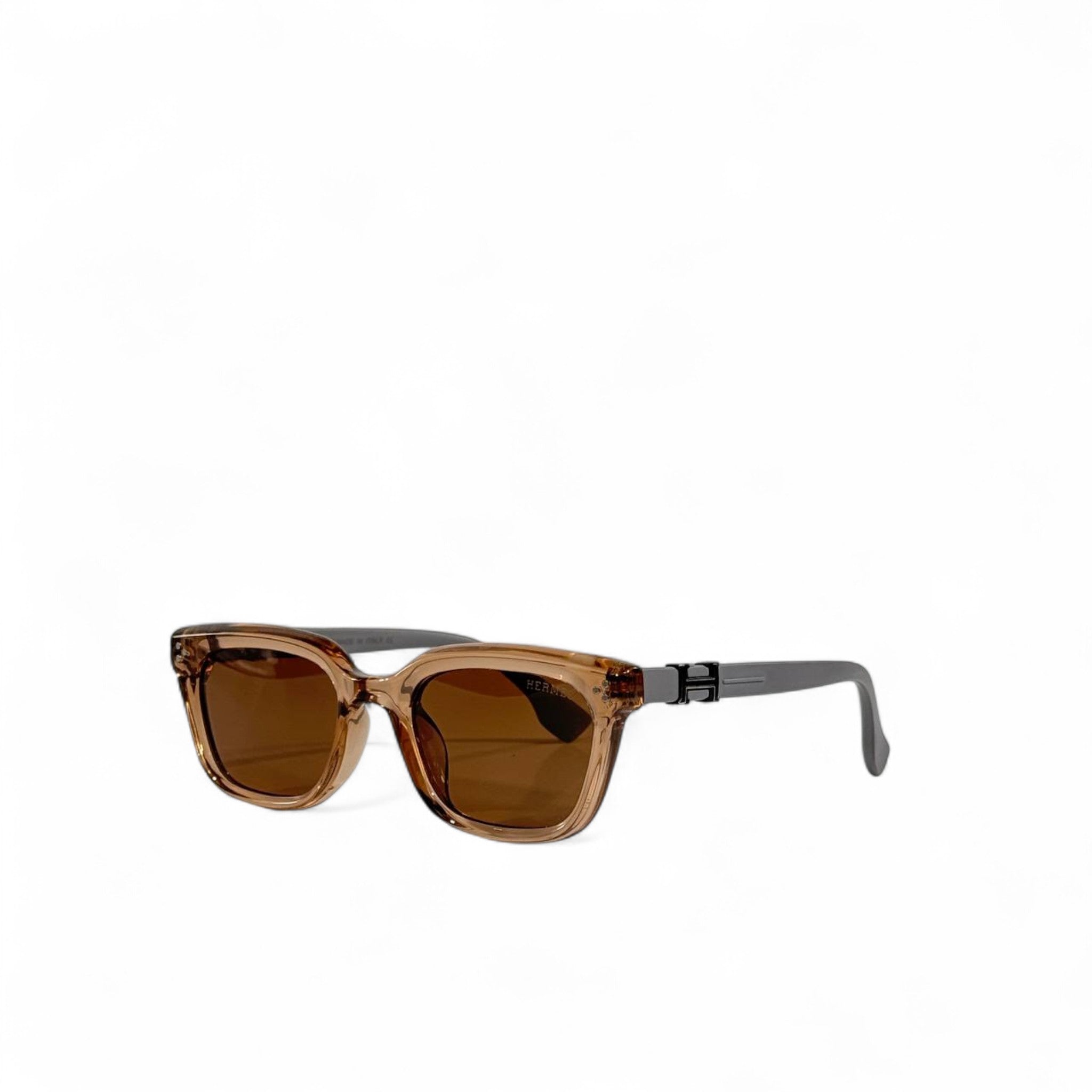🕶️ Hermès Brown Square Sunglasses – Parisian Luxury Eyewear 🤎✨ | Unisex Designer Shades
