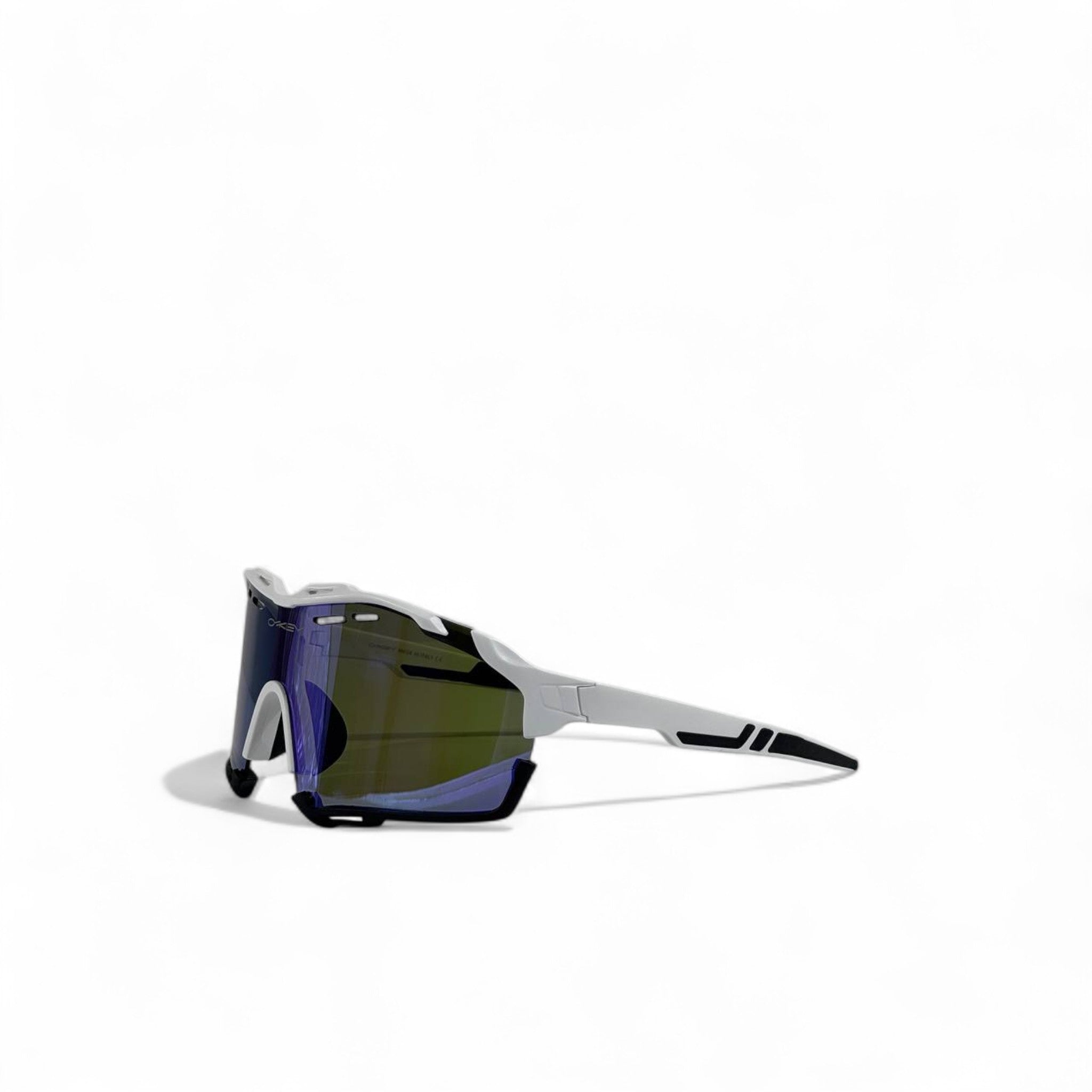 🏁 Oakley Jawbreaker Shield Sunglasses – White Frame / Prizm Iridium Lens
