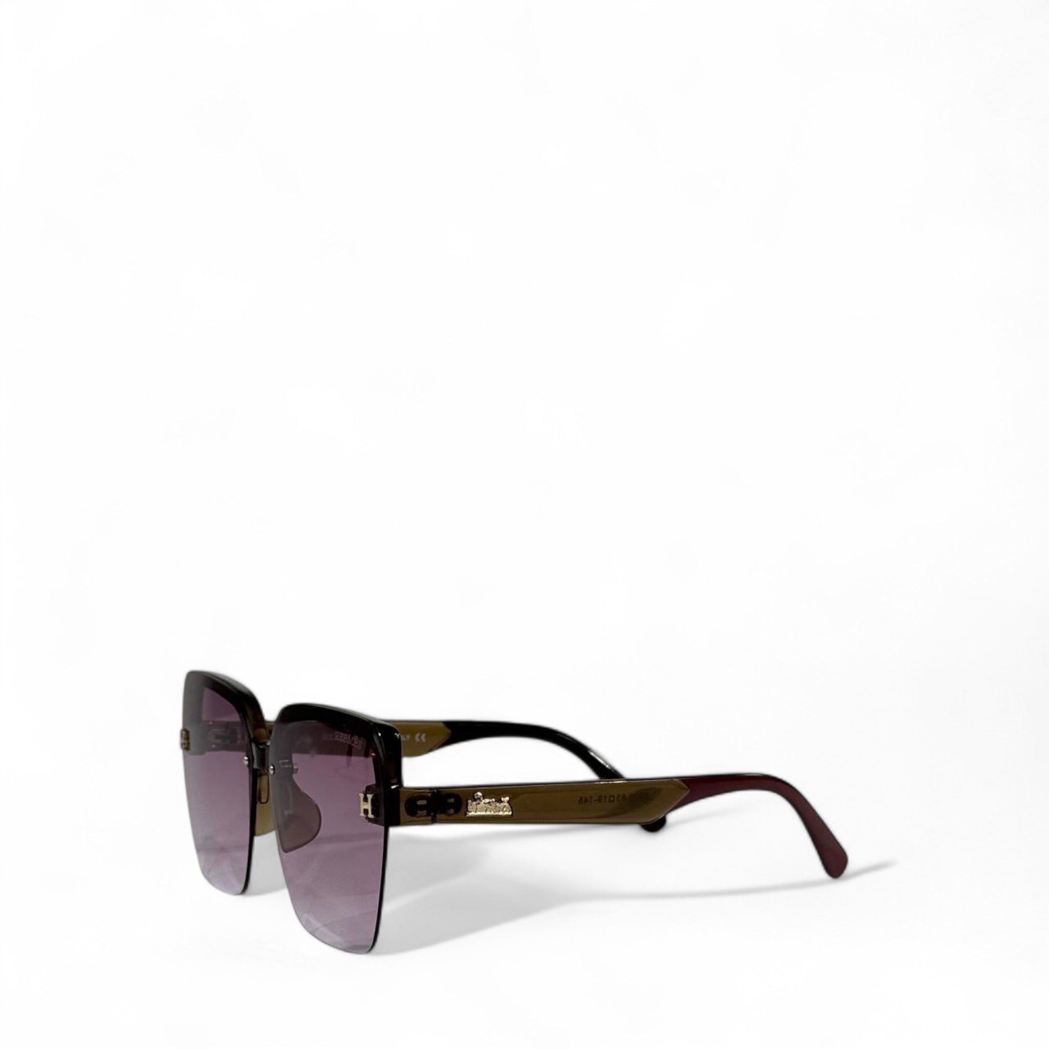 Hermès Oversized Square Sunglasses 🕶️✨ | Elegant Gradient Luxury Eyewear