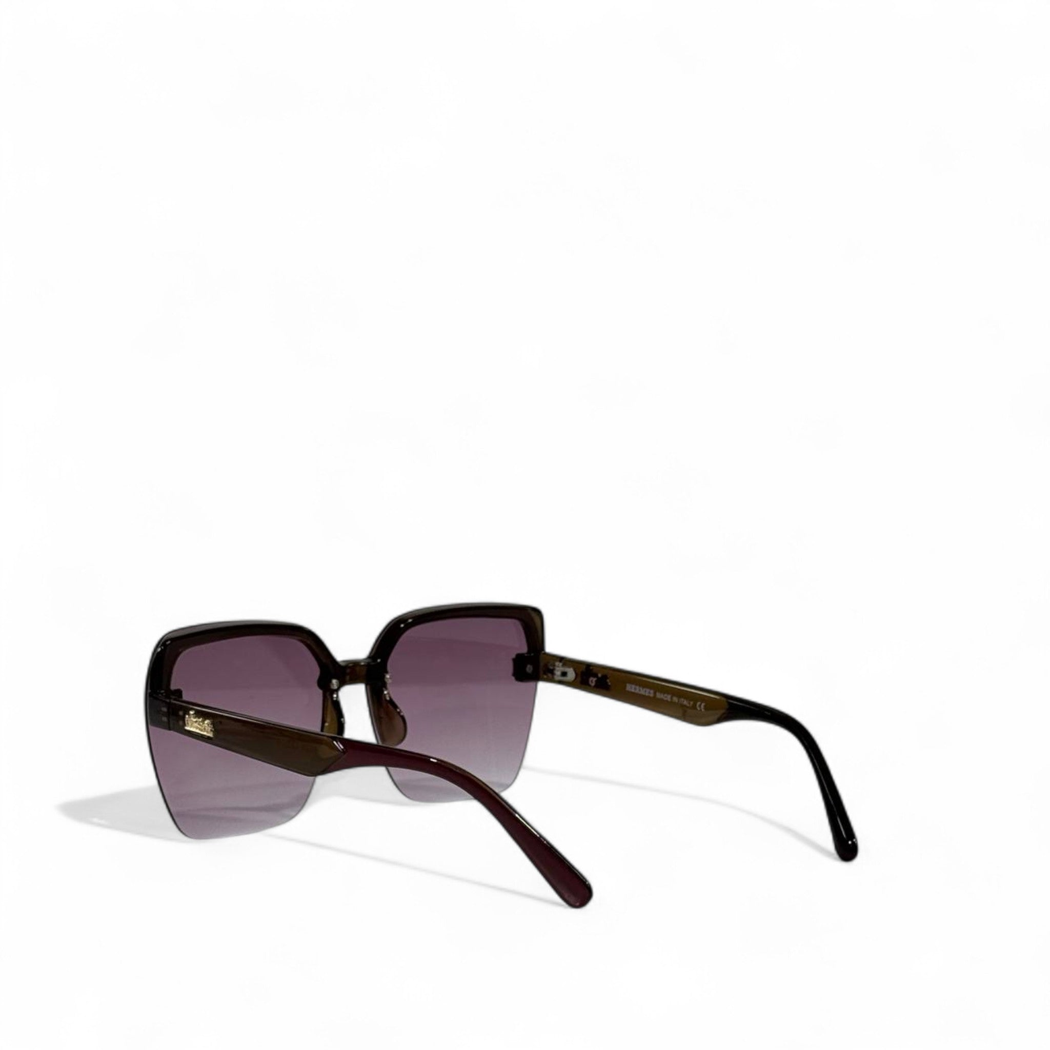 Hermès Oversized Square Sunglasses 🕶️✨ | Elegant Gradient Luxury Eyewear