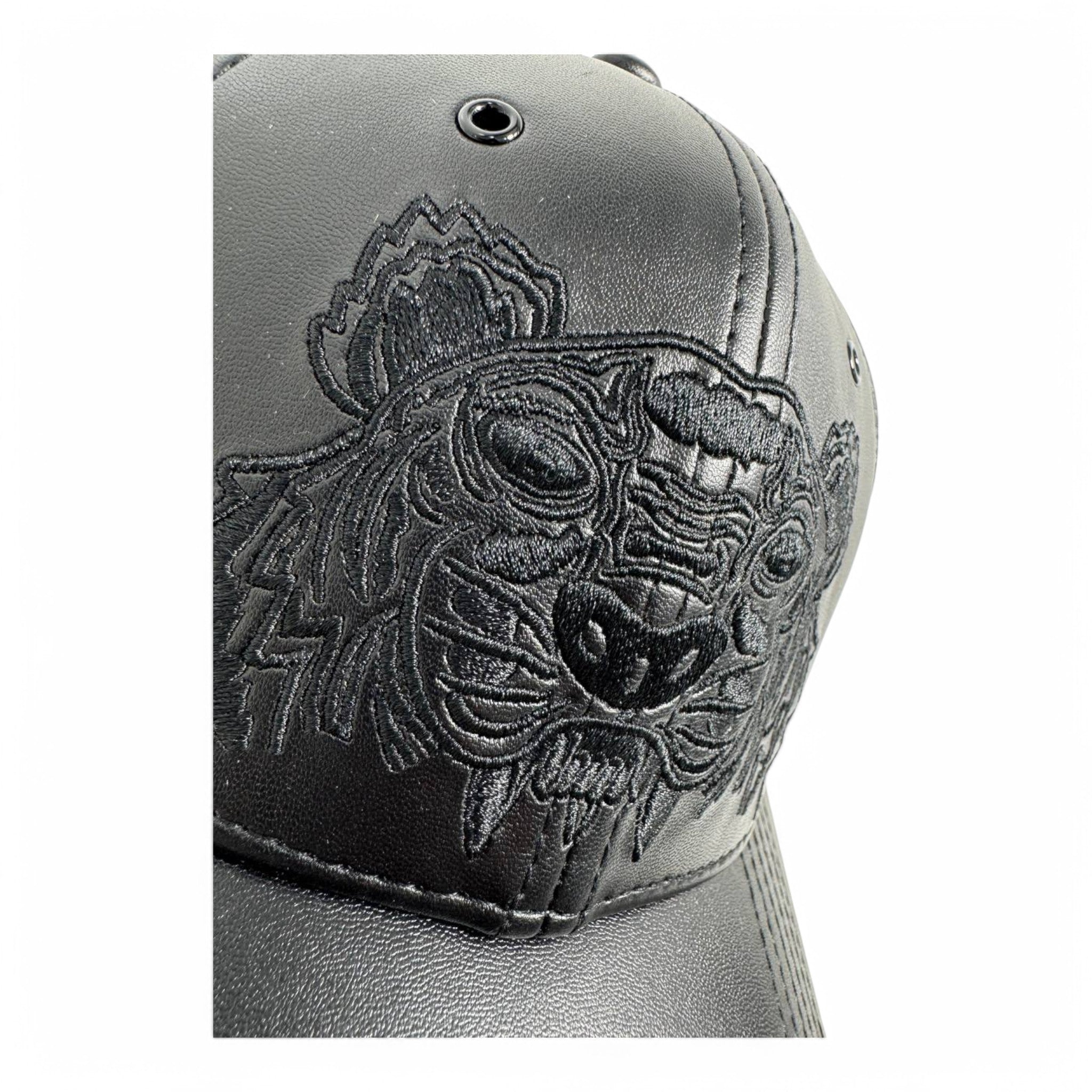 Kenzo Black Leather Tiger Cap – The Ultimate Bold Statement