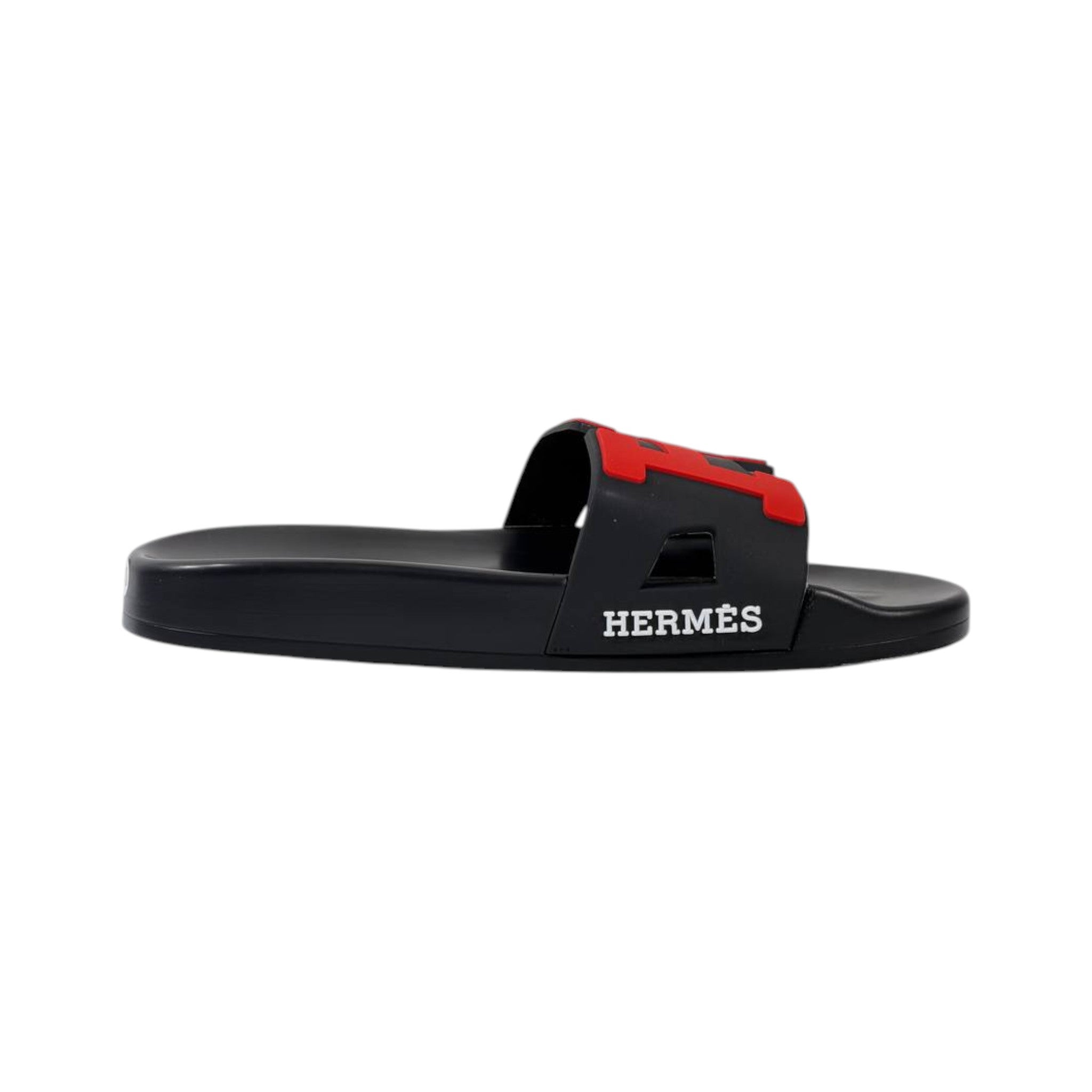 Hermes Chypre Slides – Black & Red Luxury Edition ❤️🖤
