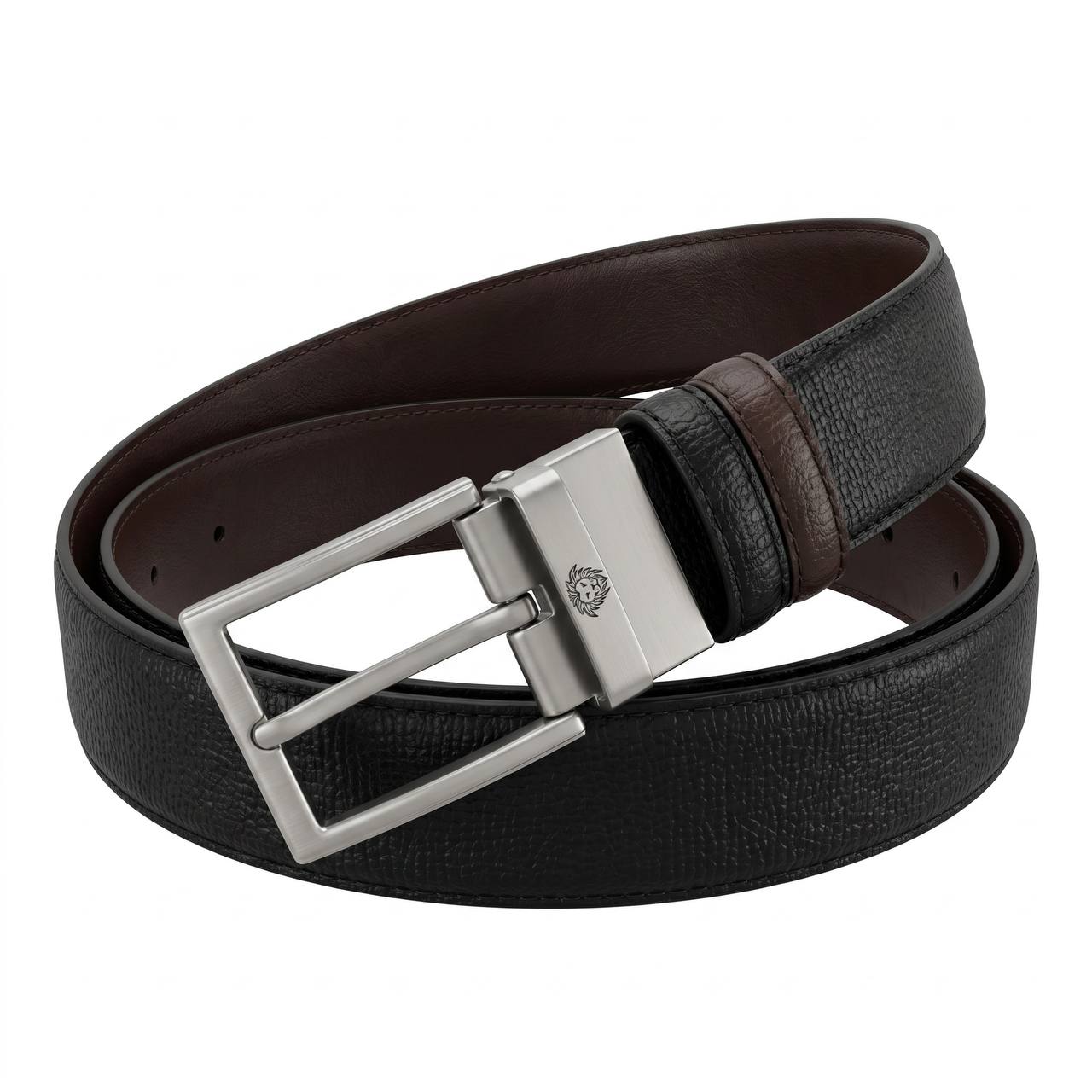 🖤 Versace Medusa Reversible Leather Belt – Black & Brown | 120 CM ✨