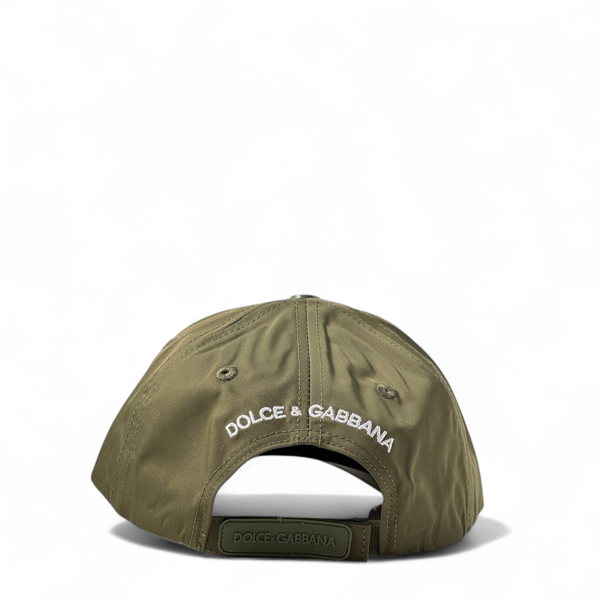 Dolce & Gabbana Olive Green DG Logo Cap 🫒 | Luxe Utility Street Style