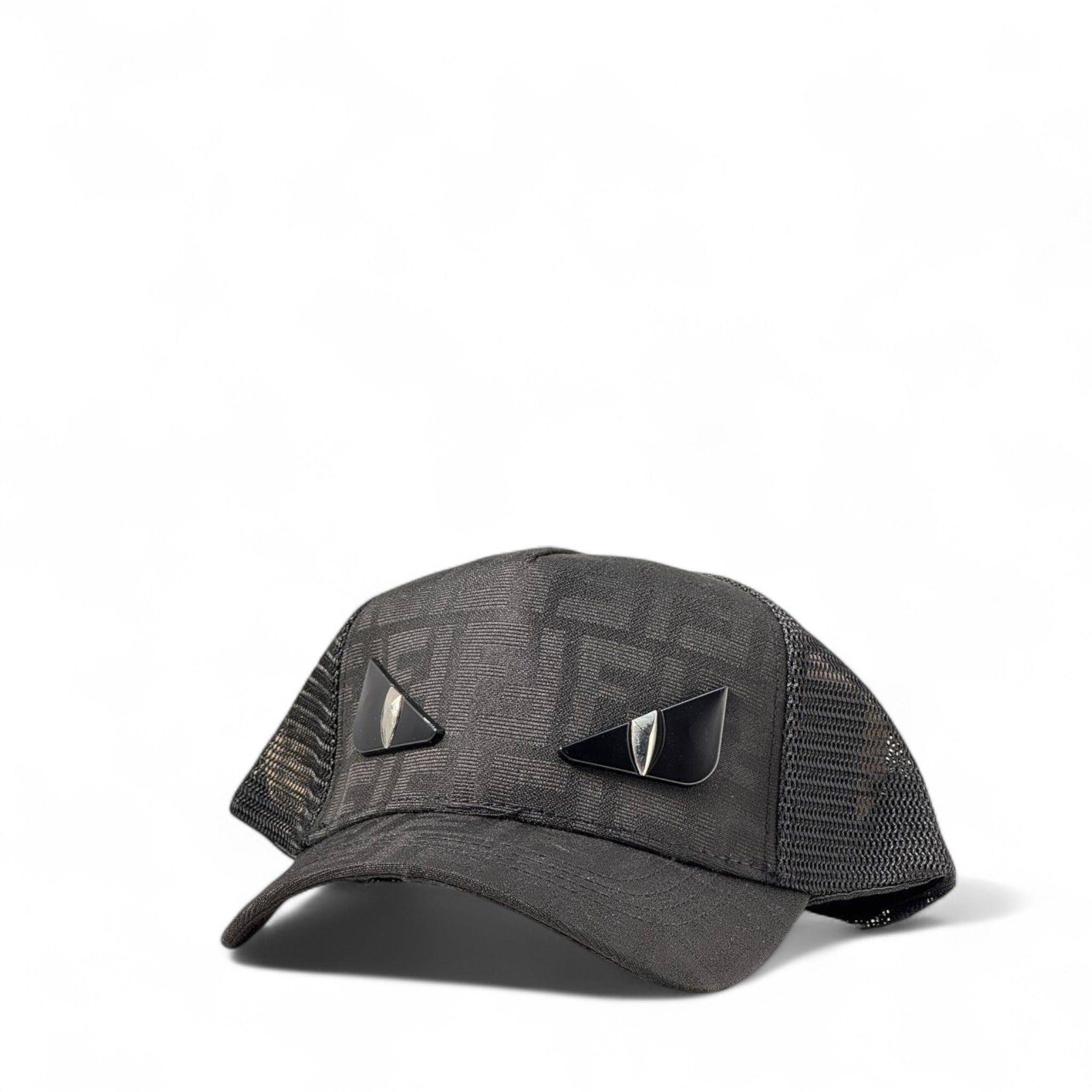Fendi Monster Eyes Black Mesh Cap 👀🖤 | Iconic Luxury Streetwear