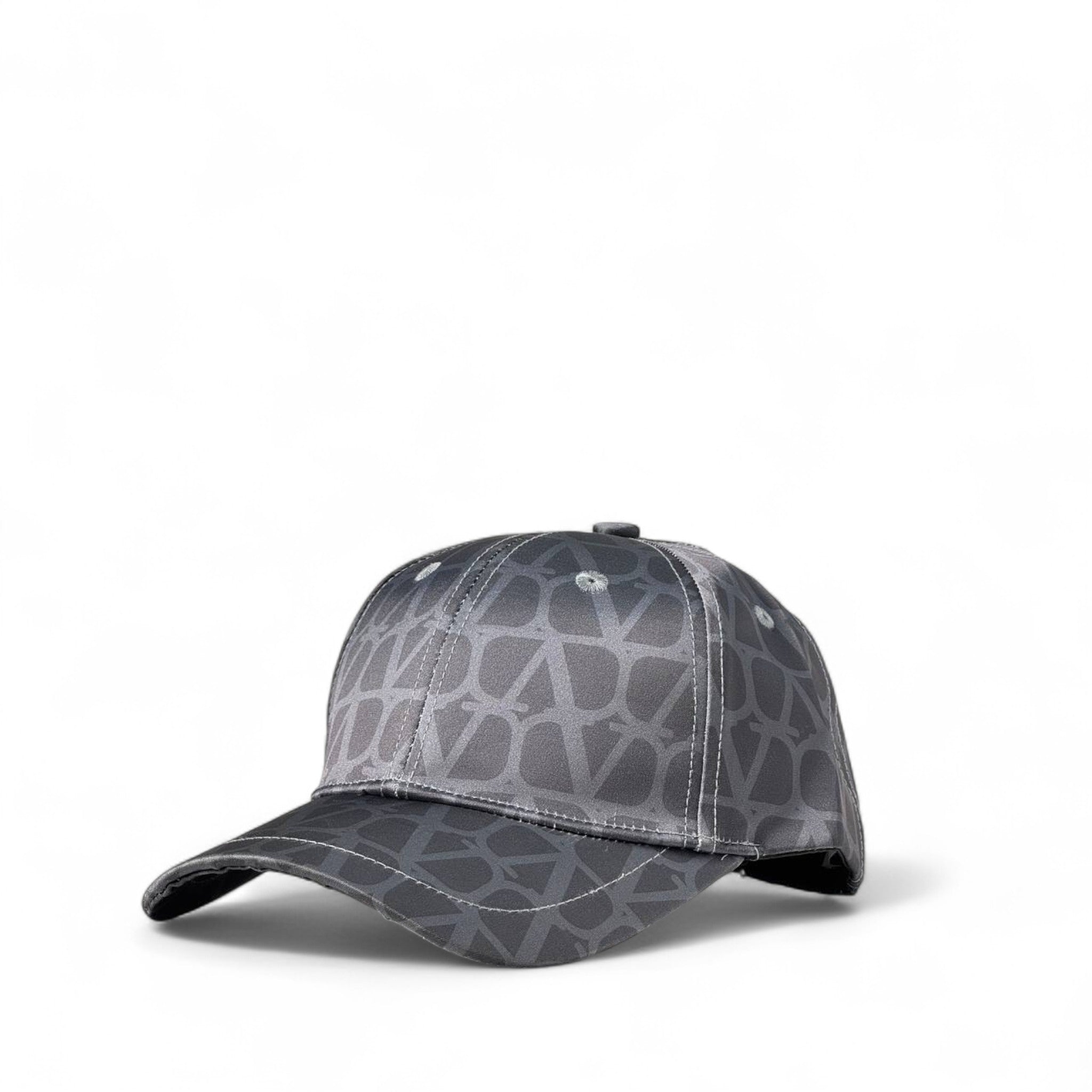Valentino V Monogram Satin Cap 🖤 | Glossy Luxury Streetwear