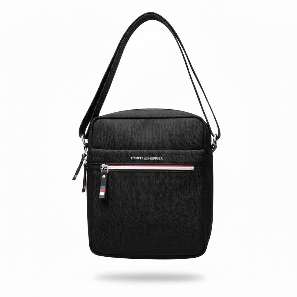 Tommy Hilfiger Black Classic Crossbody Bag 🖤🇺🇸 | Minimal Everyday Messenger