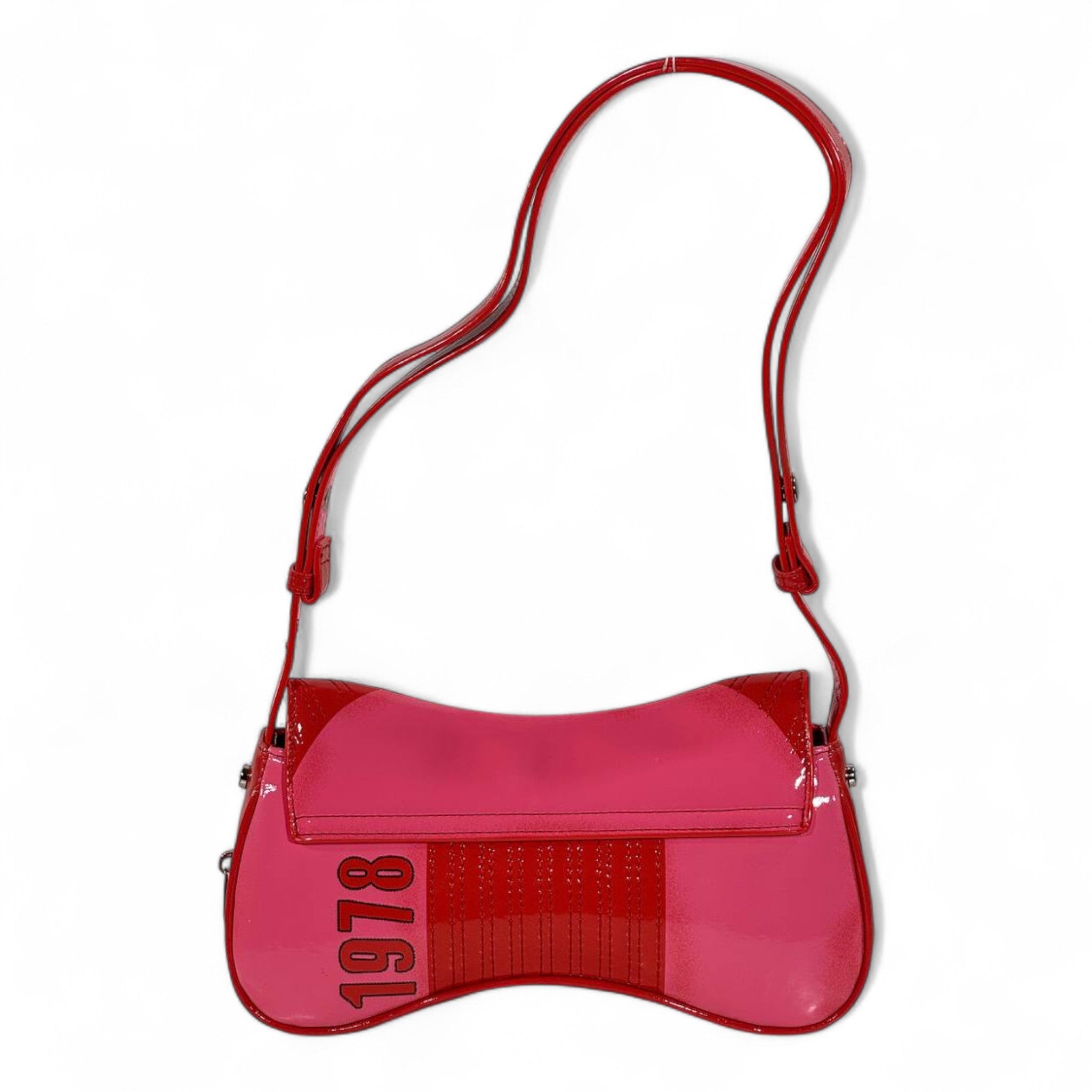 DIESEL Hot Pink Y2K Mini Shoulder Bag 💖🔥 | Glossy DSL Logo Edition