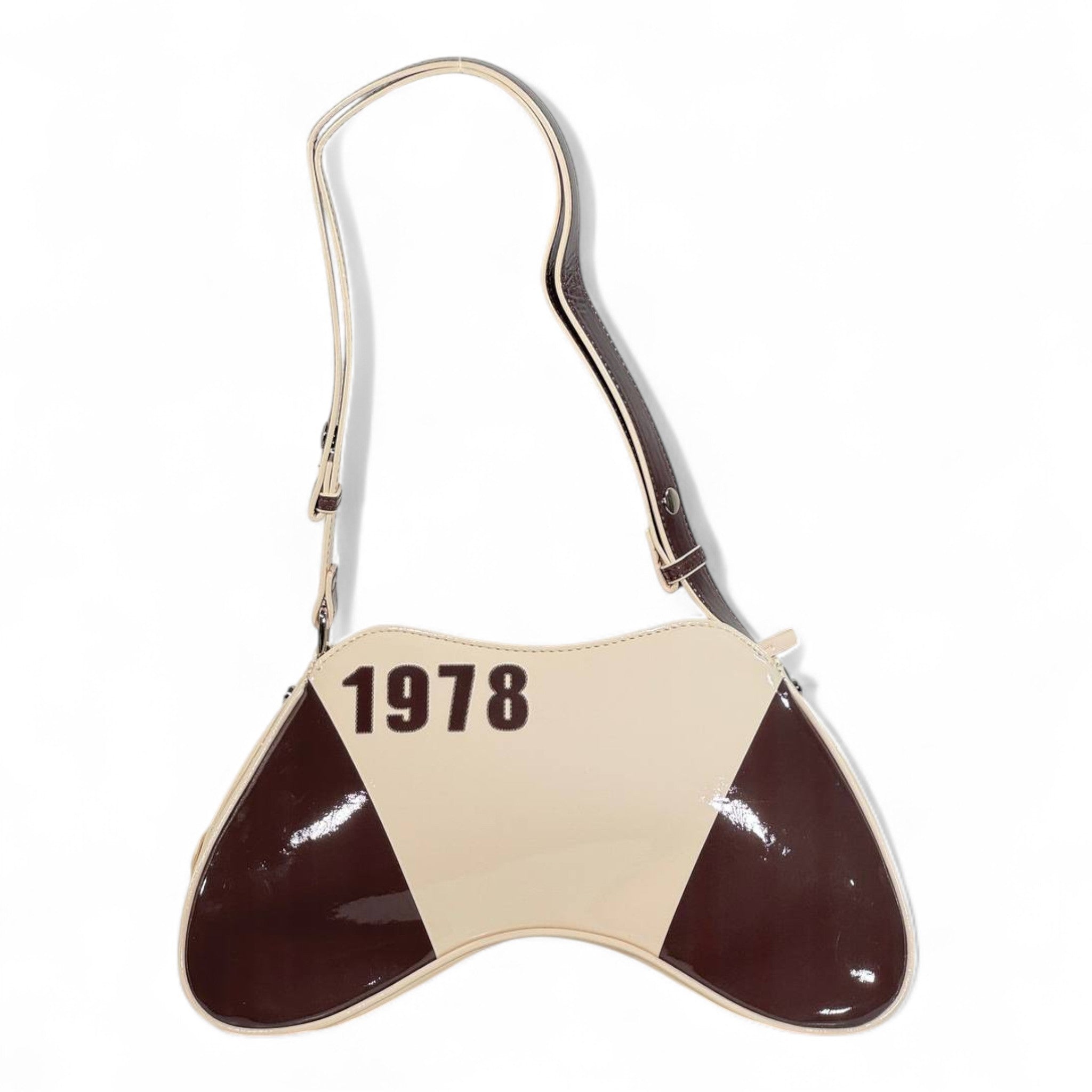 DIESEL Beige & Brown Y2K Shoulder Bag ✨🤎 | “For Successful Living” Gloss Edition