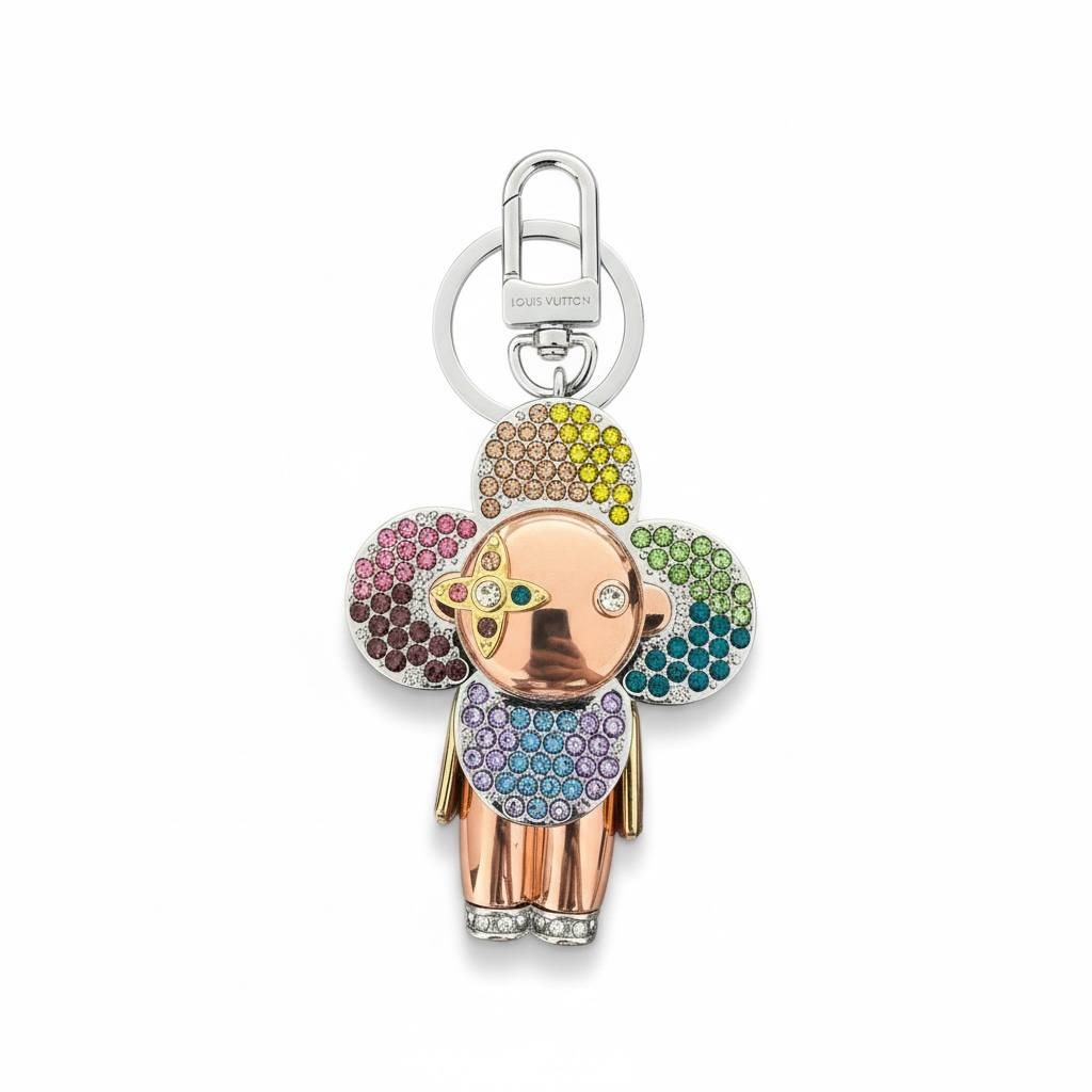 Louis Vuitton Vivienne Rainbow Crystal Keychain 🌈✨ | Limited Collector Edition