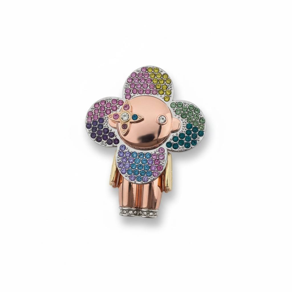 Louis Vuitton Vivienne Rainbow Crystal Keychain 🌈✨ | Limited Collector Edition