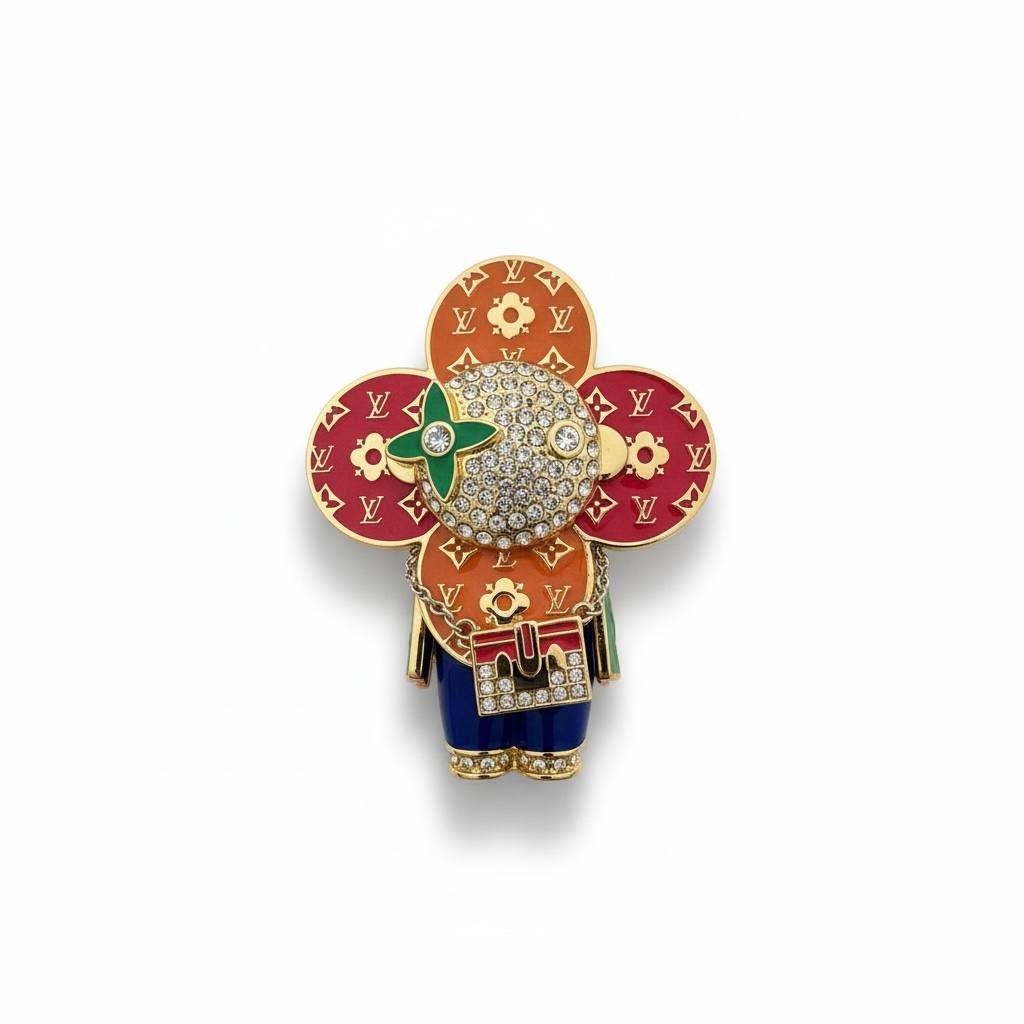 Louis Vuitton Vivienne Multicolor Monogram Pendant 🔥🌈 | Gold & Crystal Collector Edition