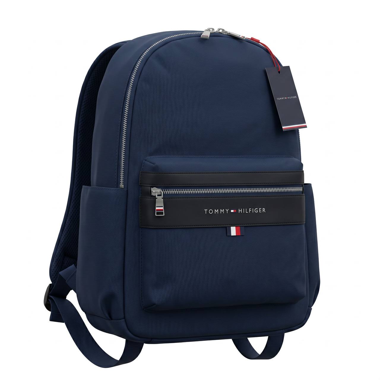 🎒 Tommy Hilfiger Signature Backpack – Navy Blue Premium Edition 🔵✨