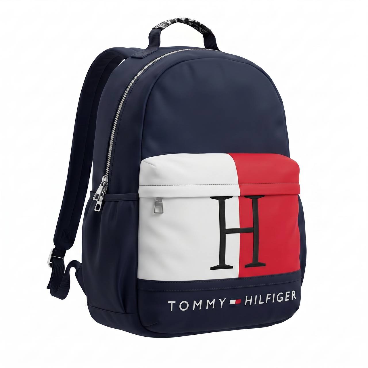 🎒 Tommy Hilfiger Heritage Flag Backpack – Navy Blue Edition 🔵🇺🇸