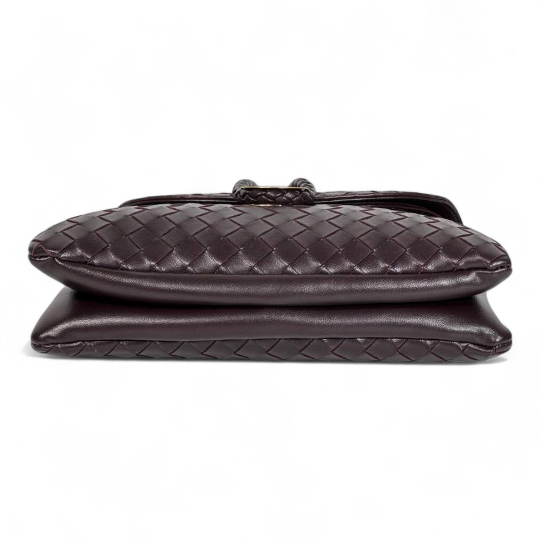 Bottega Veneta Woven Vintage Knot Shoulder Bag – Dark Chocolate Brown 🍫👜