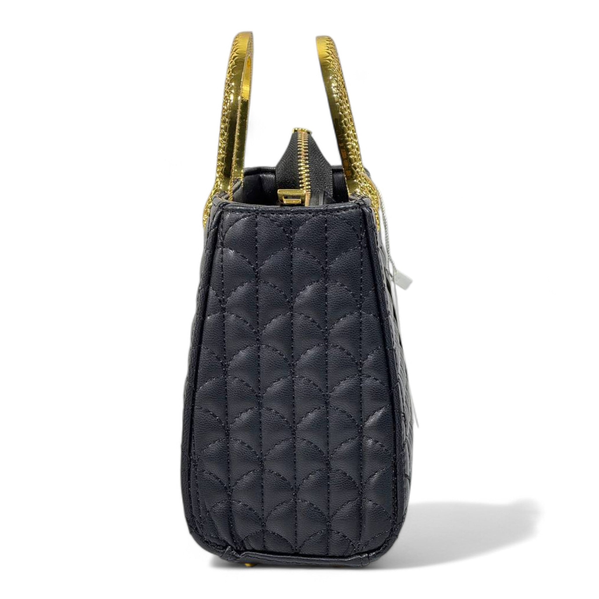 BVLGARI Black Quilted Handbag with Gold Serpent Handles – Luxury Iconic Design 🖤✨