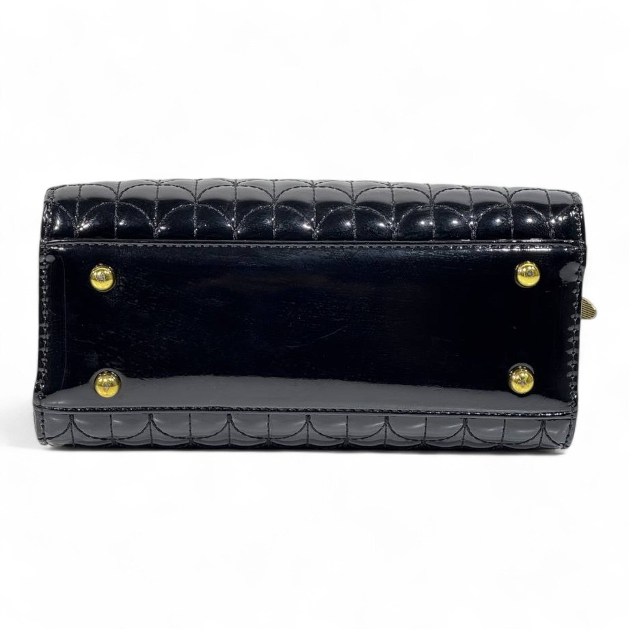 BVLGARI Patent Black Quilted Handbag with Gold Serpent Handles – Elite Luxury Statement 🖤✨